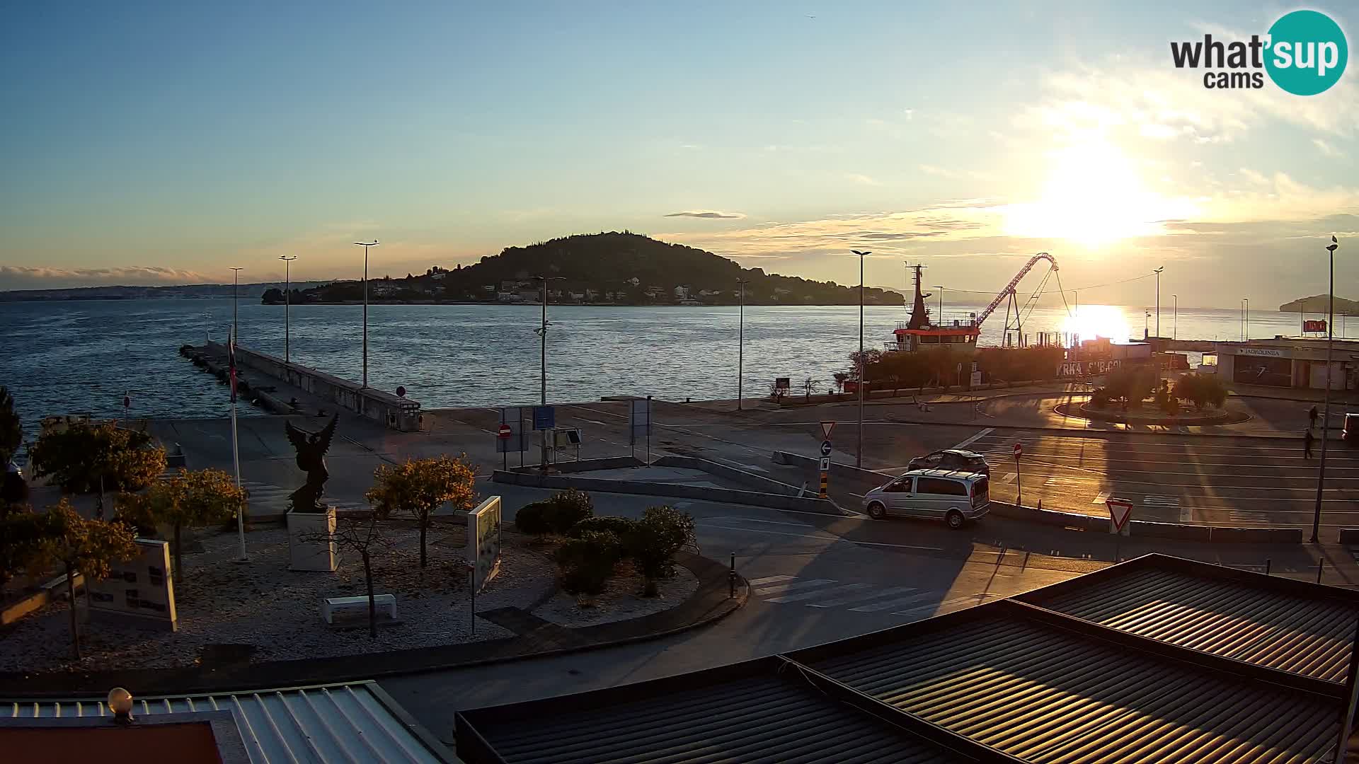Web kamera Ugljan – Preko trajekt za Zadar