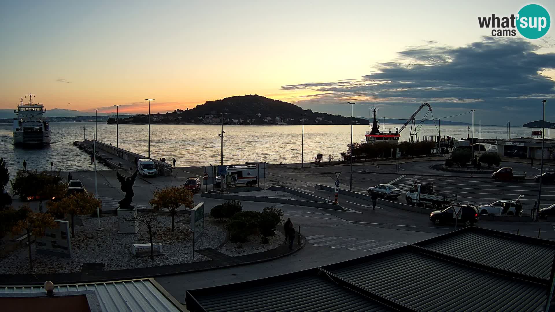 Spletna kamera Ugljan – trajekt Preko – Zadar