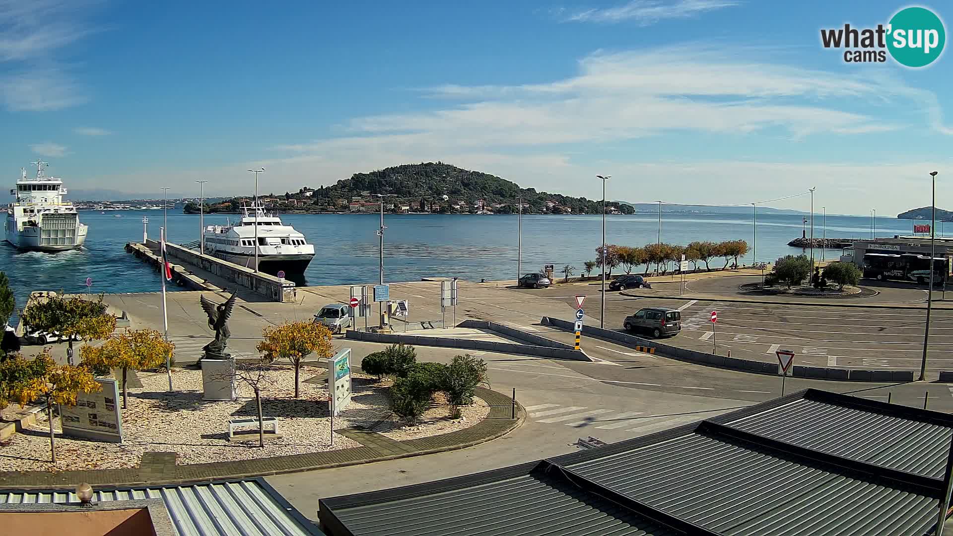 Web kamera Ugljan – Preko trajekt za Zadar