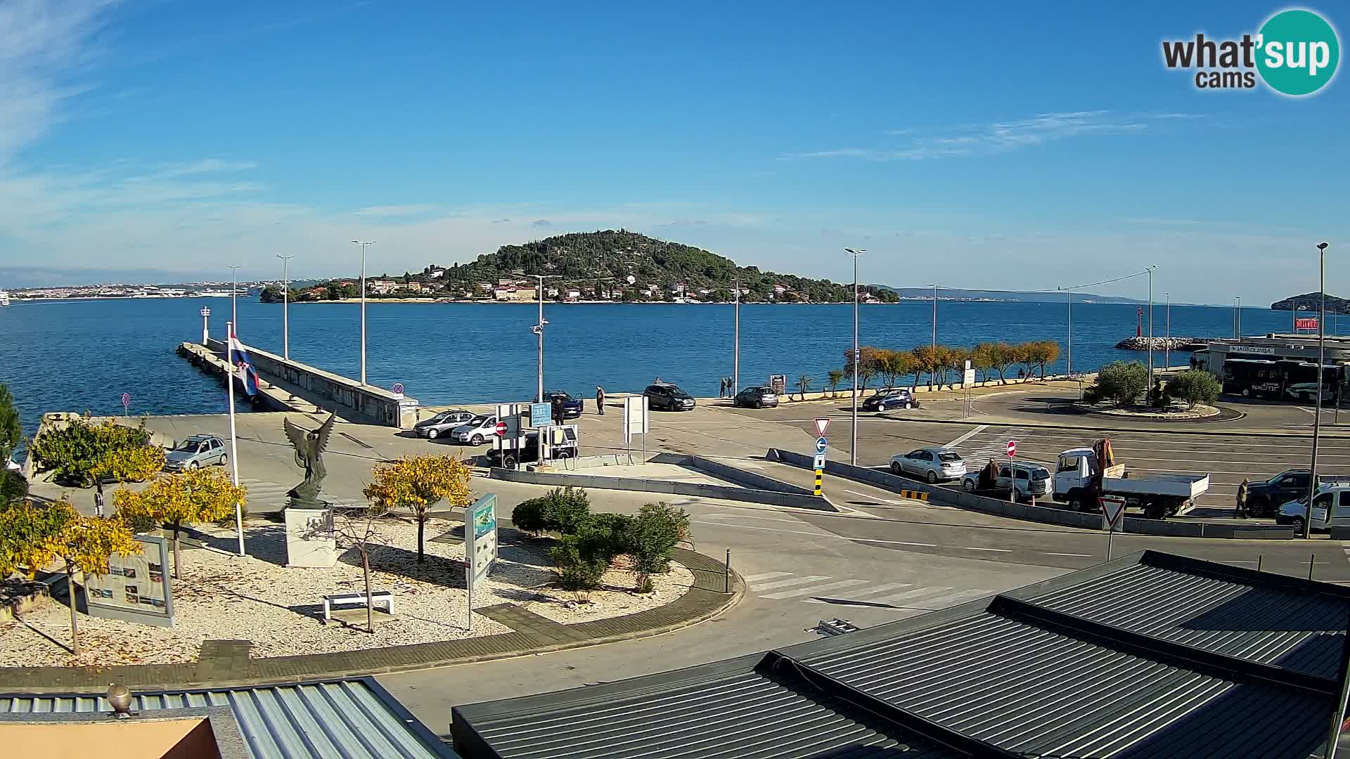 Webcam Ugliano – terminal traghetto da Preko a Zara