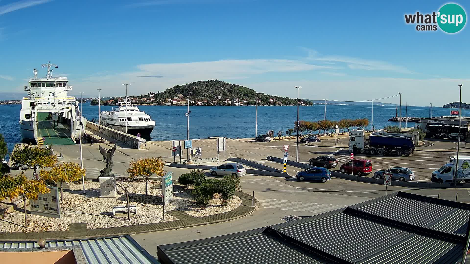 Spletna kamera Ugljan – trajekt Preko – Zadar