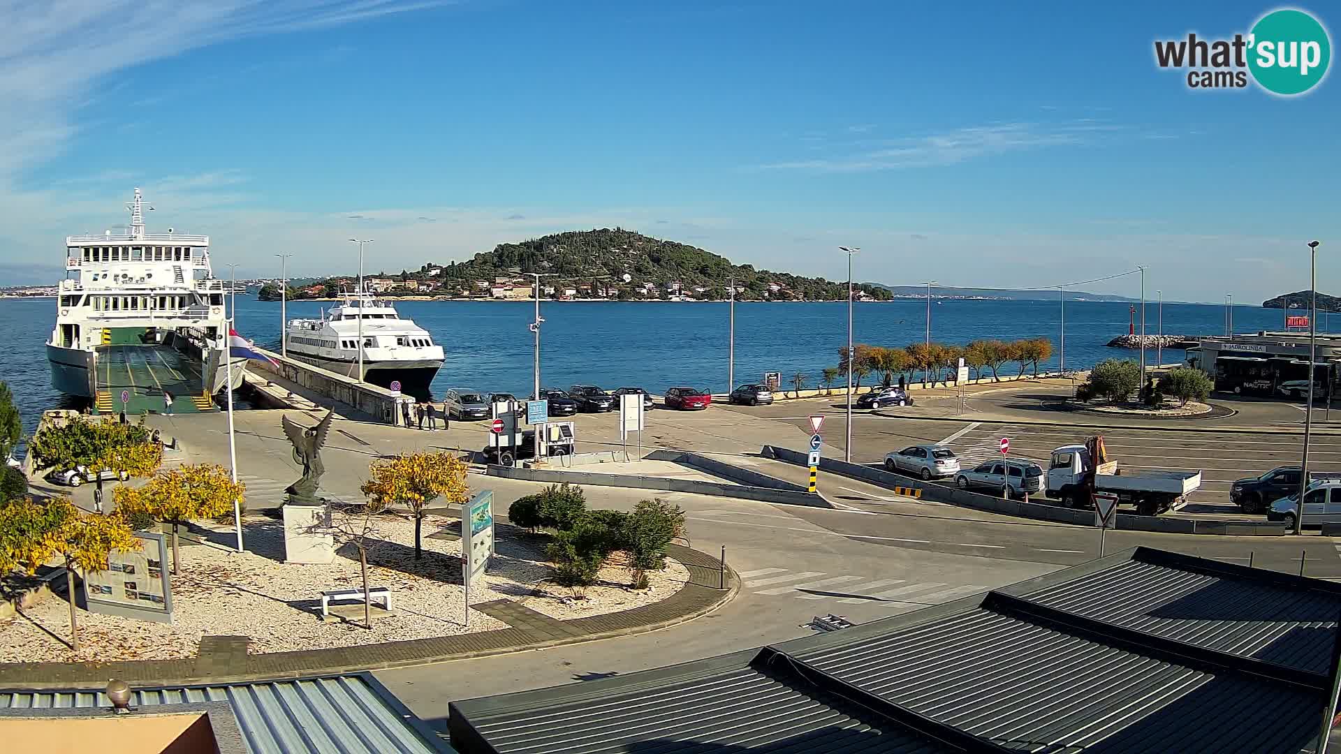 Webcam Ugljan – Preko Ferry to Zadar