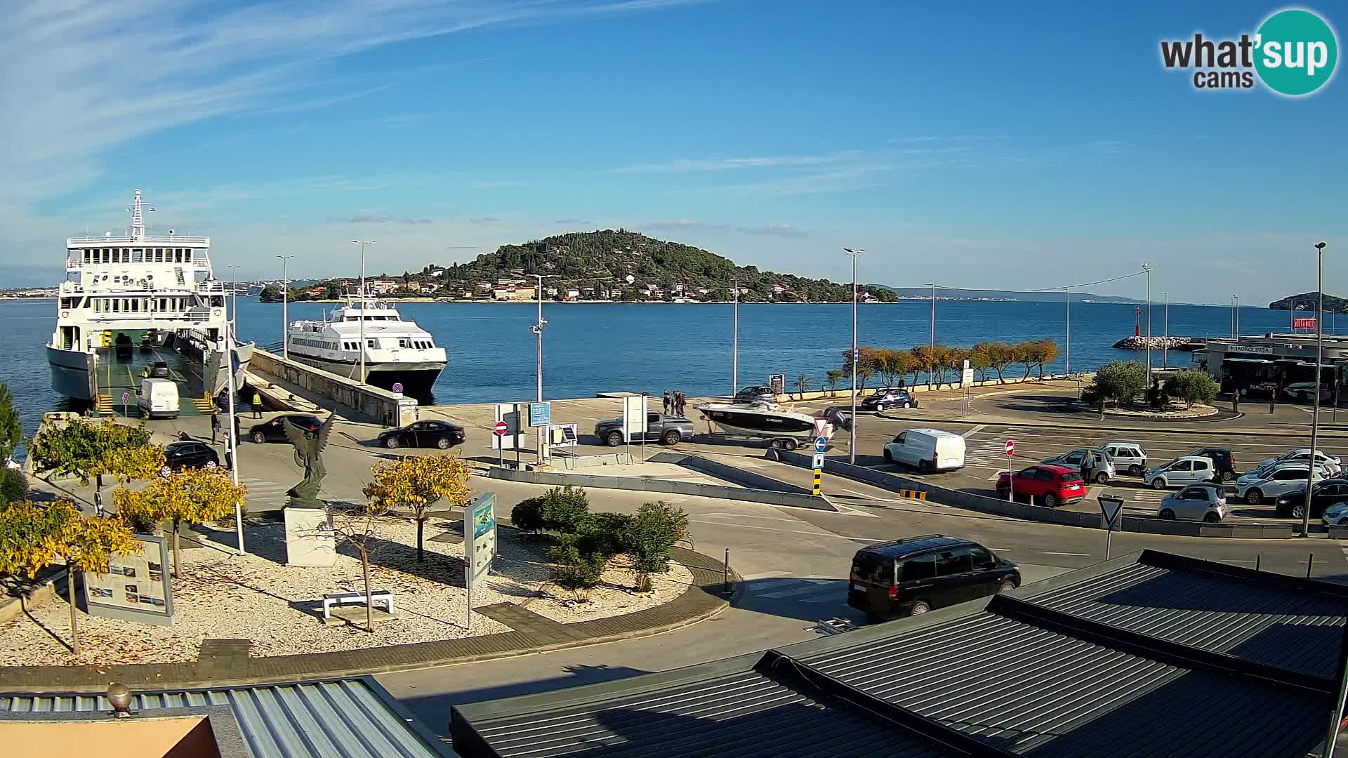 Webcam Ugliano – terminal traghetto da Preko a Zara