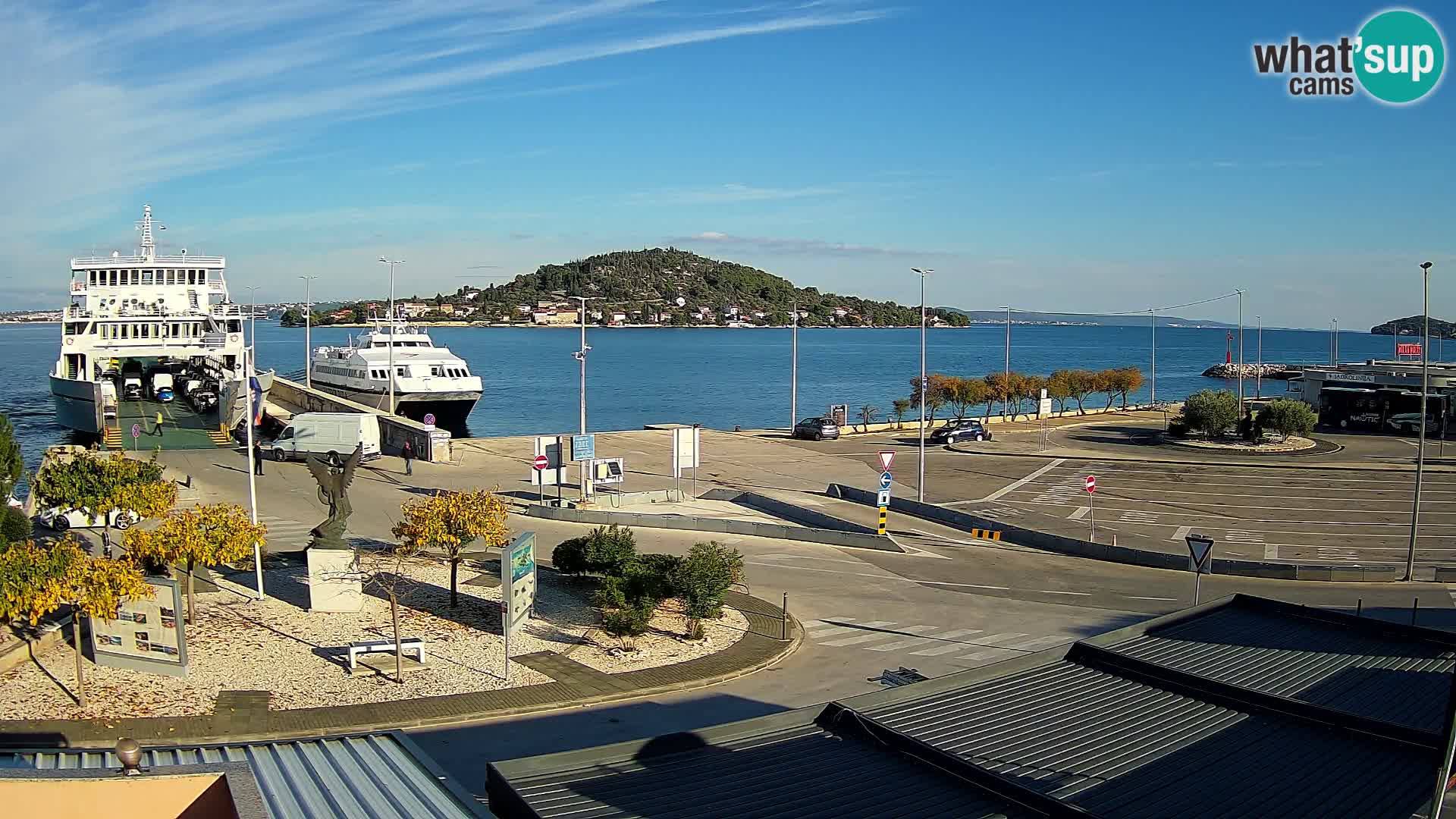 Webcam Ugliano – terminal traghetto da Preko a Zara