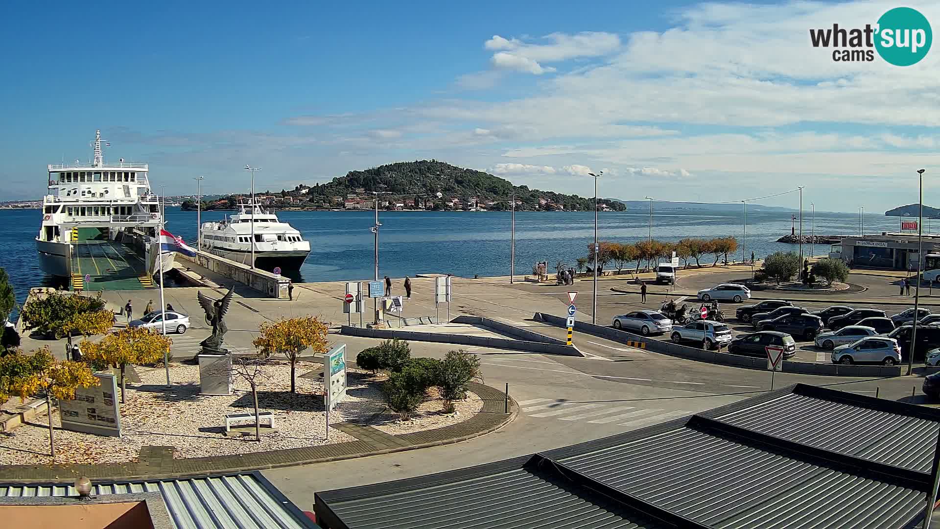 Web kamera Ugljan – Preko trajekt za Zadar