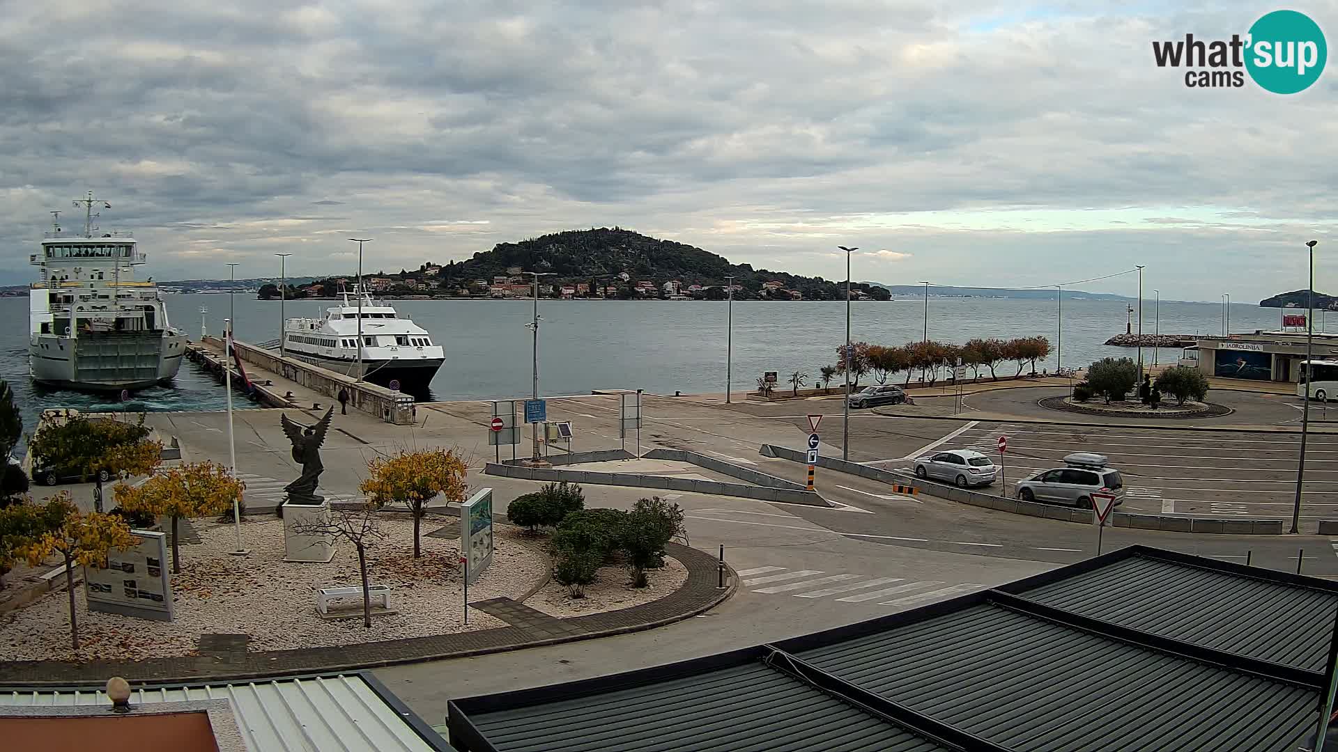 Webcam Ugliano – terminal traghetto da Preko a Zara