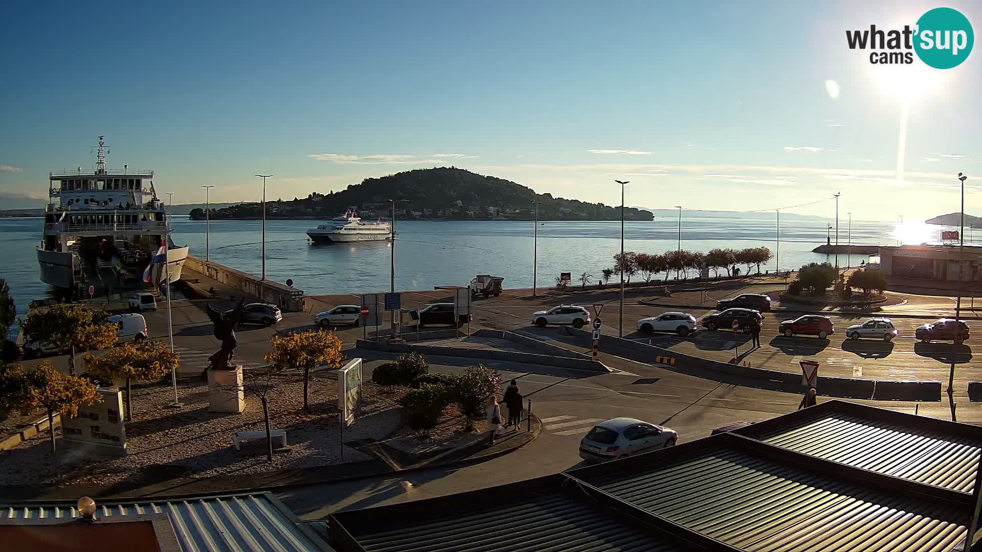 Webcam Ugliano – terminal traghetto da Preko a Zara