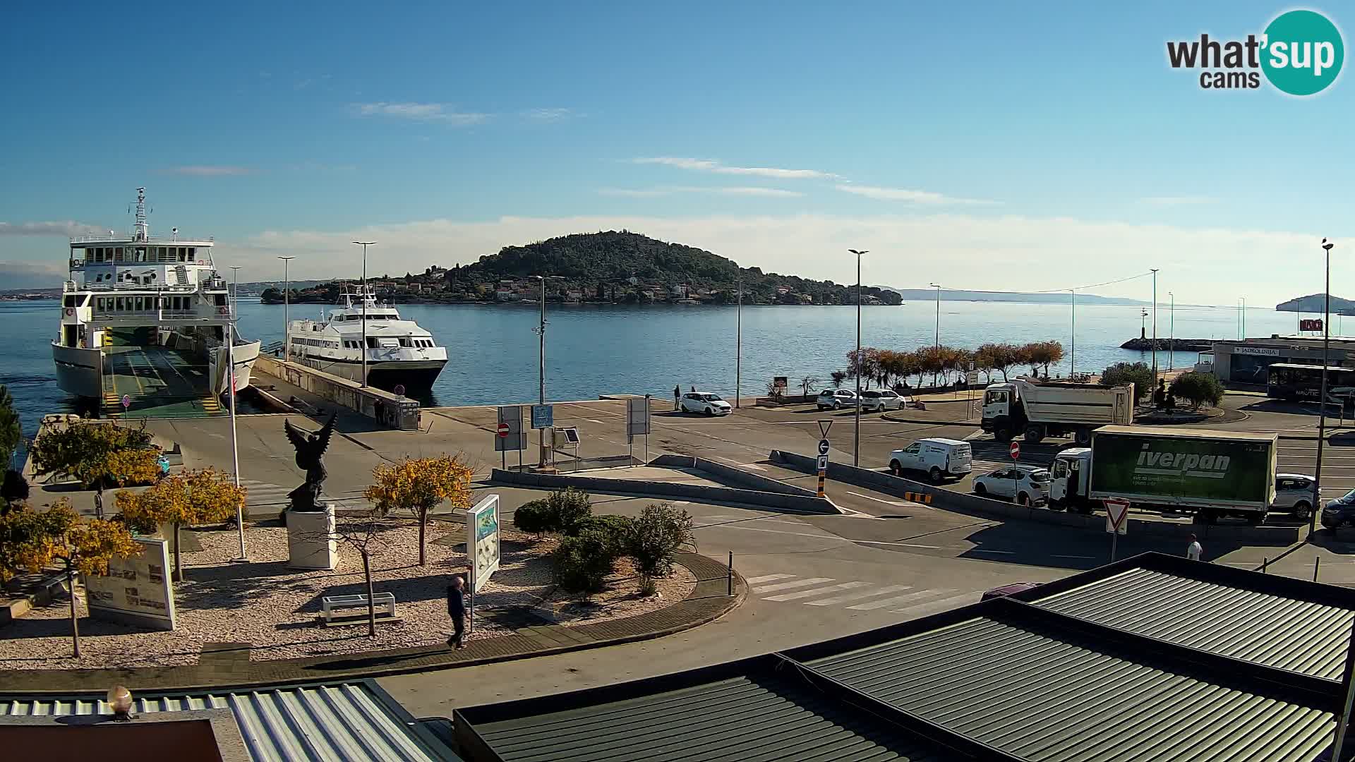 Web kamera Ugljan – Preko trajekt za Zadar