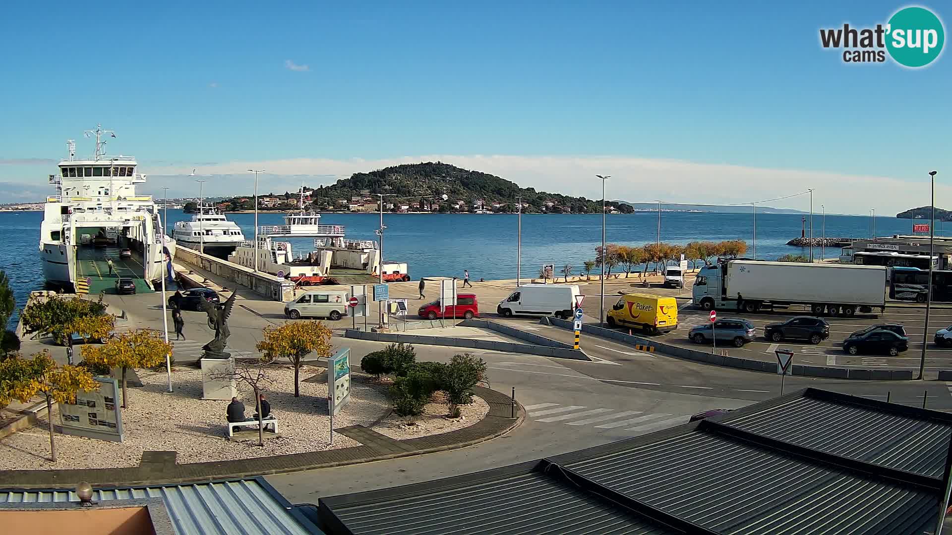 Webcam Ugliano – terminal traghetto da Preko a Zara