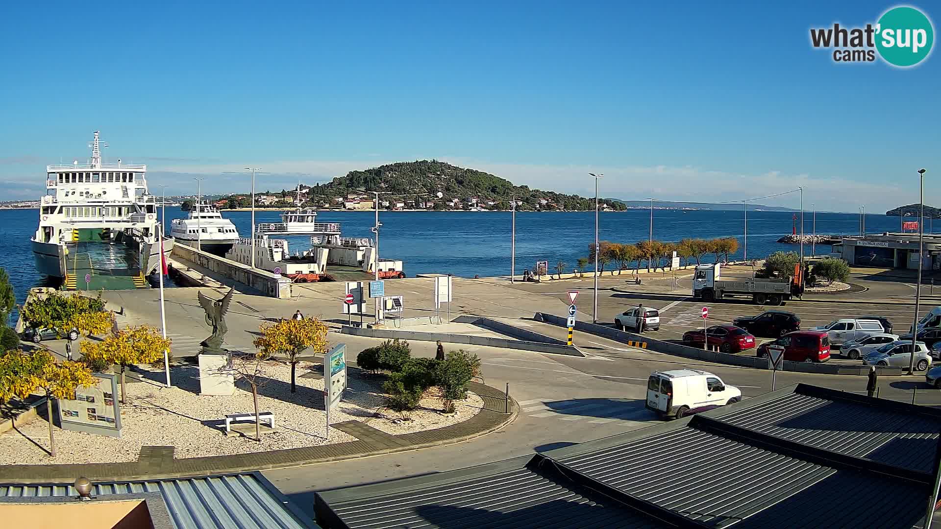 Webcam Ugliano – terminal traghetto da Preko a Zara