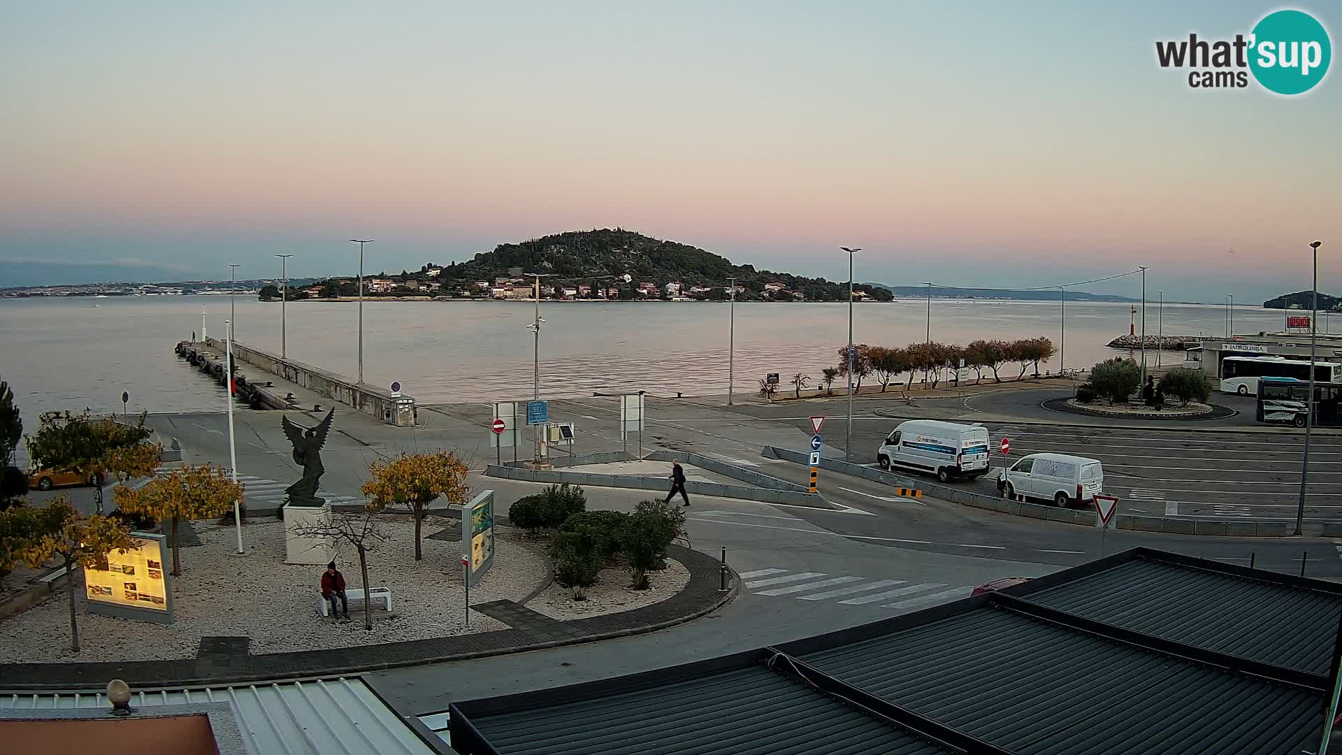 Webcam Ugliano – terminal traghetto da Preko a Zara