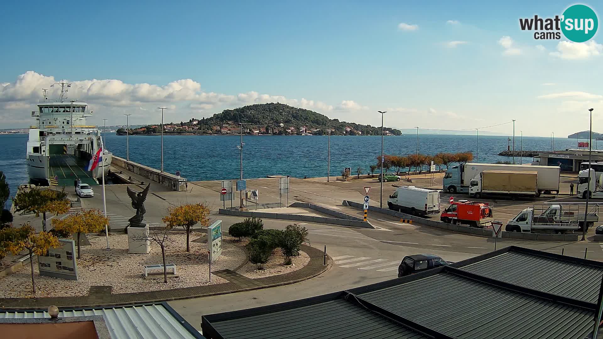Webcam Ugliano – terminal traghetto da Preko a Zara