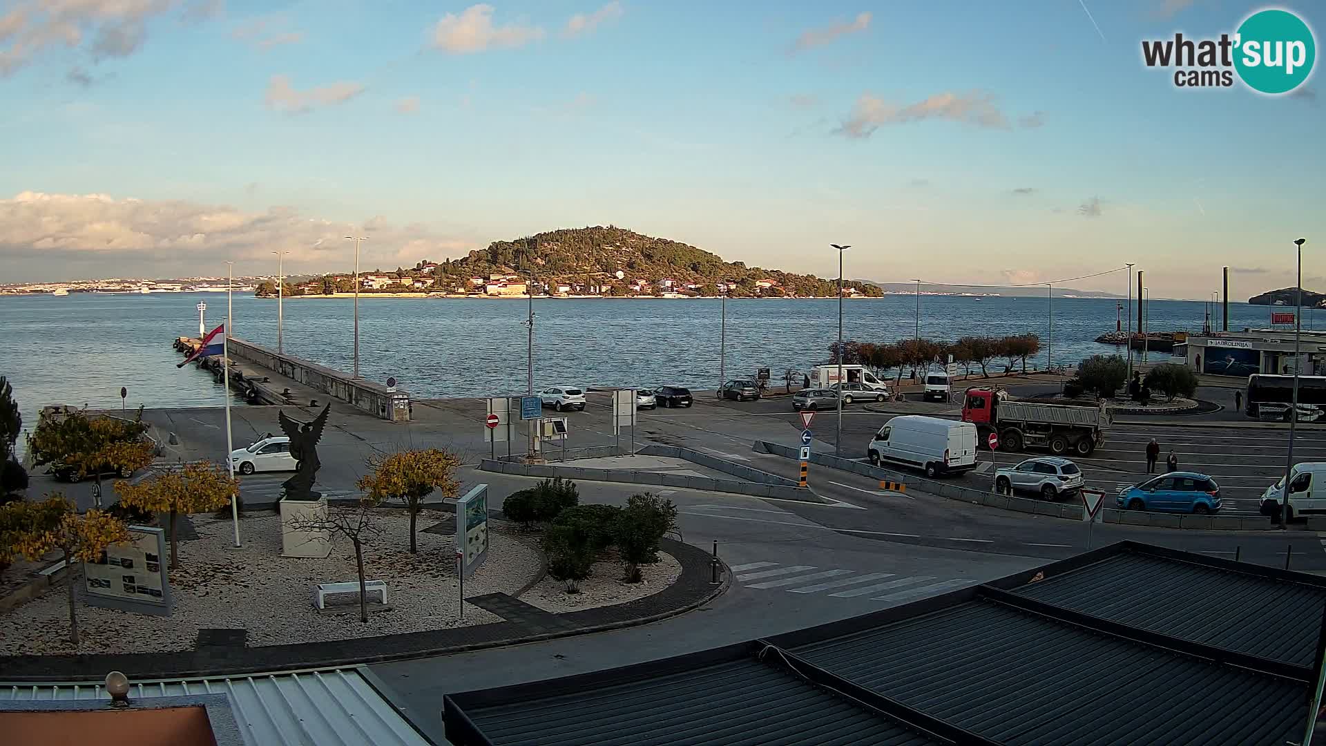Spletna kamera Ugljan – trajekt Preko – Zadar