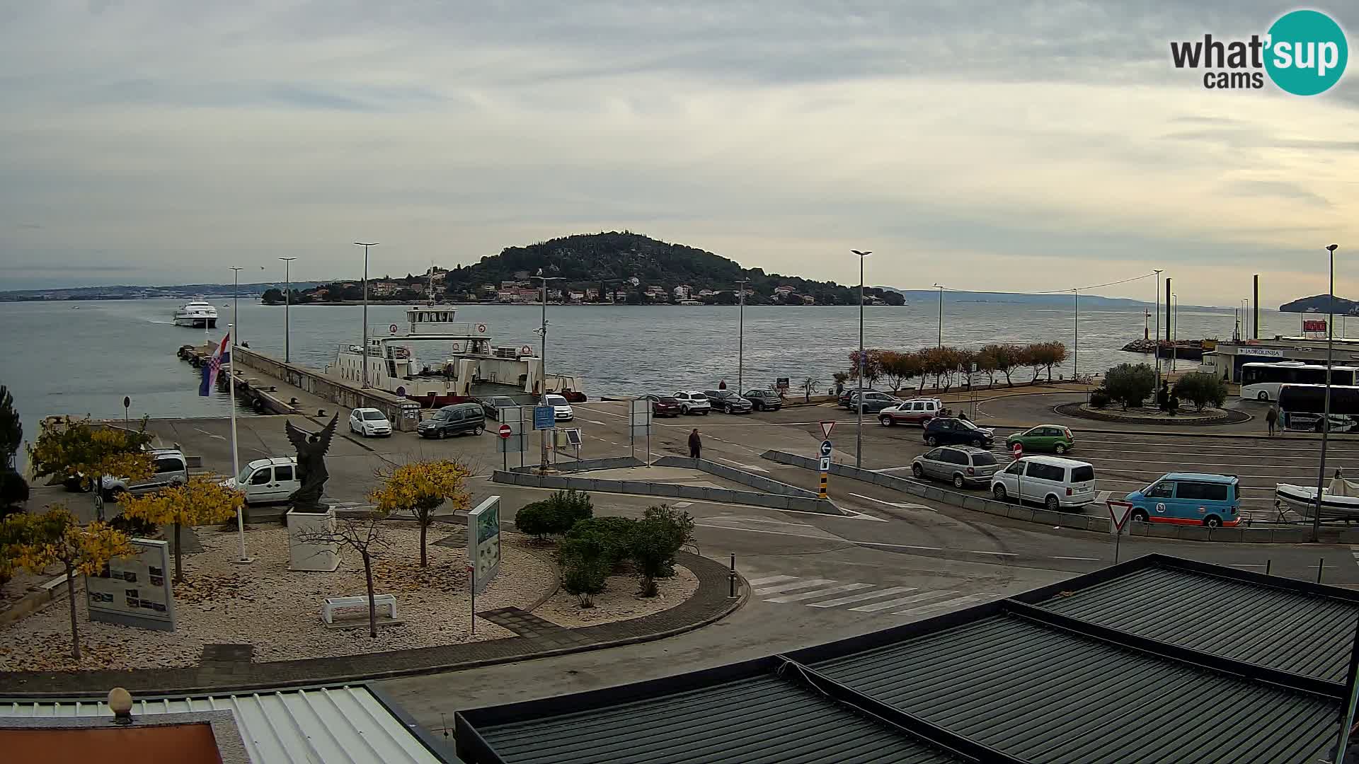 Web kamera Ugljan – Preko trajekt za Zadar