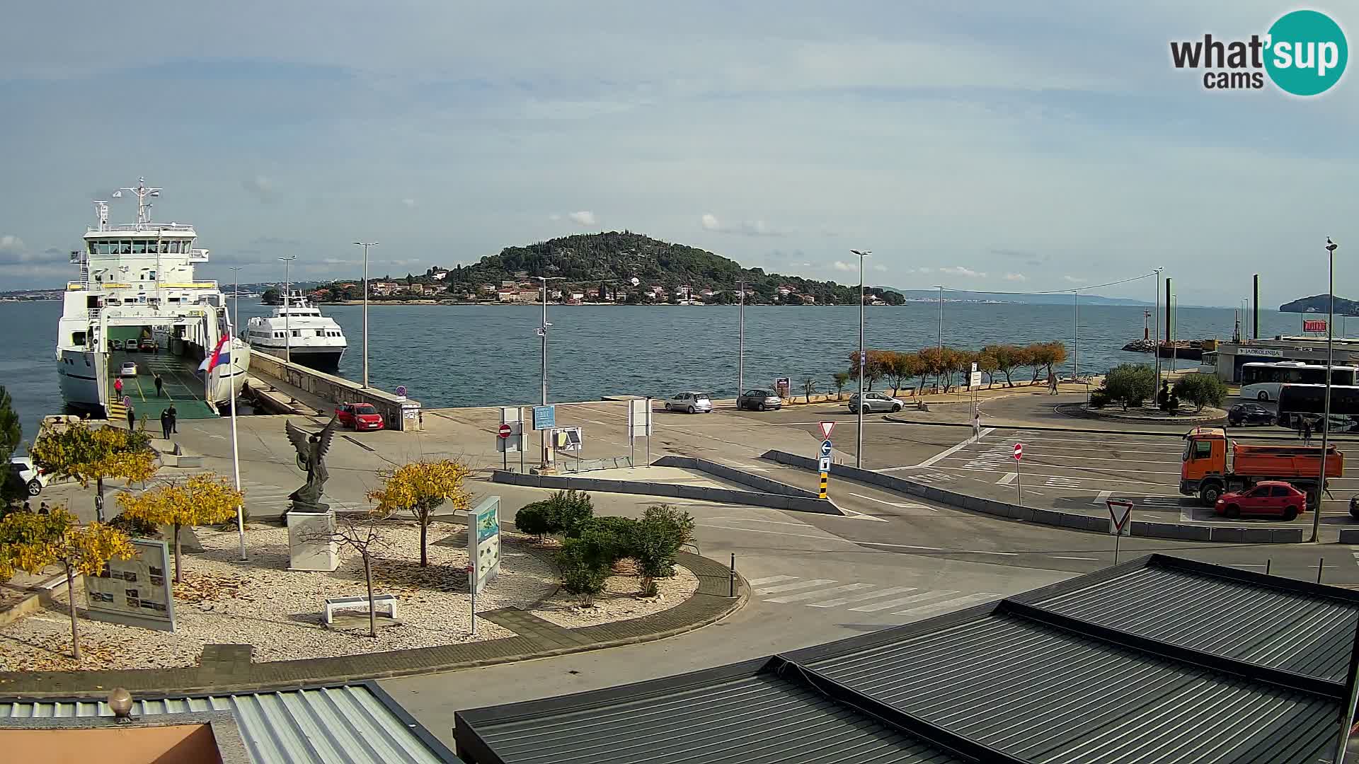 Spletna kamera Ugljan – trajekt Preko – Zadar