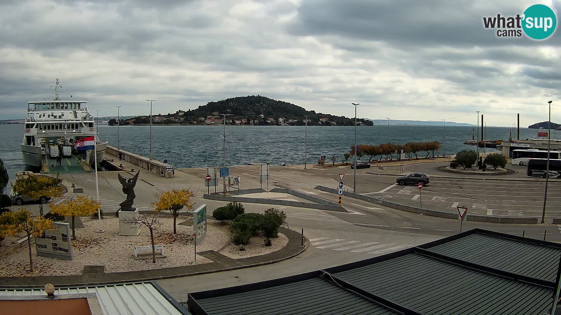 Web kamera Ugljan – Preko trajekt za Zadar