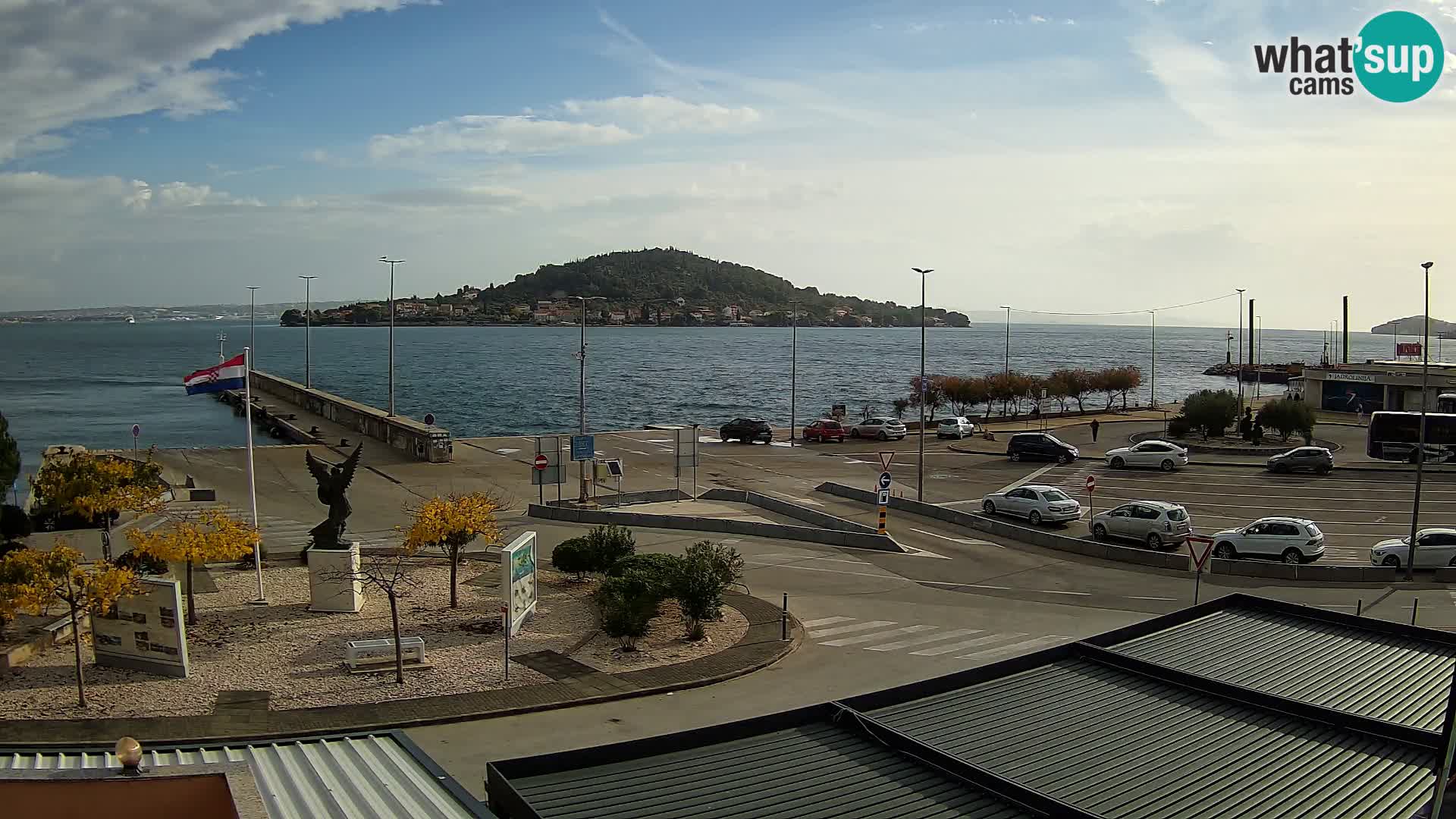 Webcam Ugliano – terminal traghetto da Preko a Zara