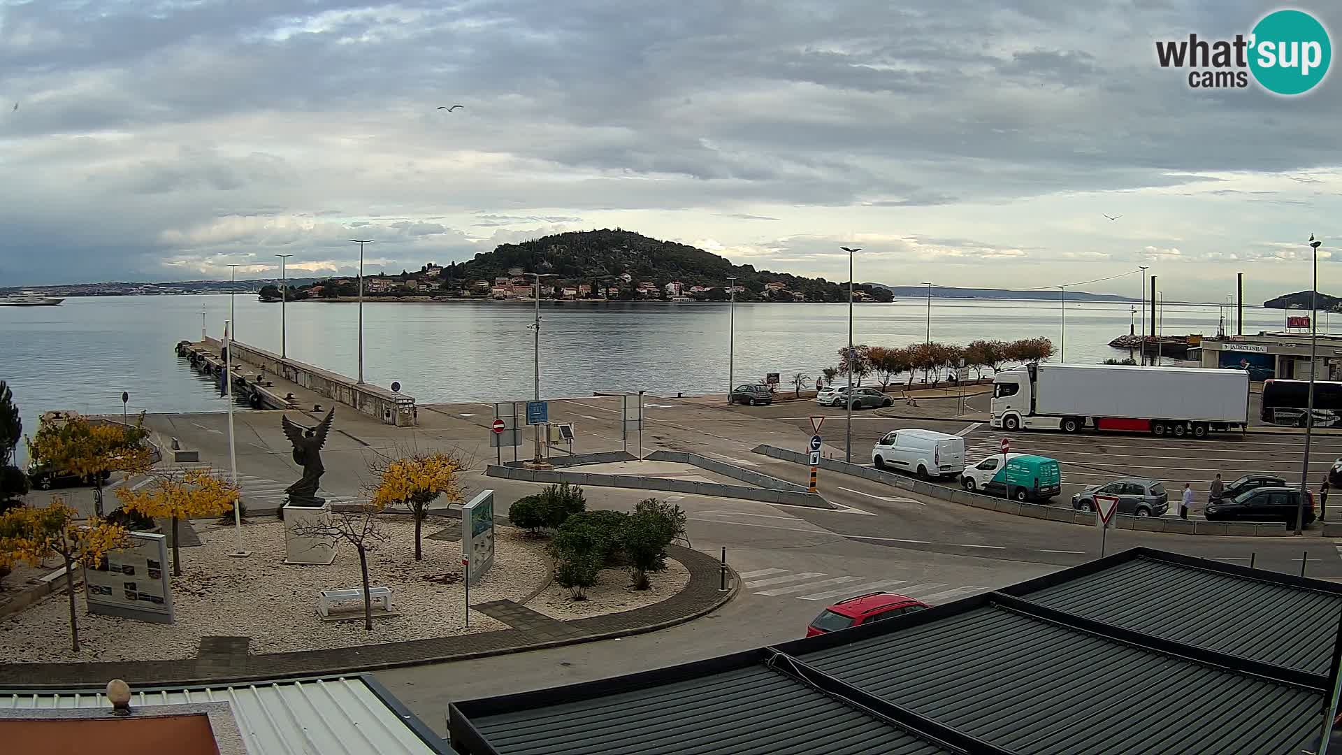 Webcam Ugliano – terminal traghetto da Preko a Zara