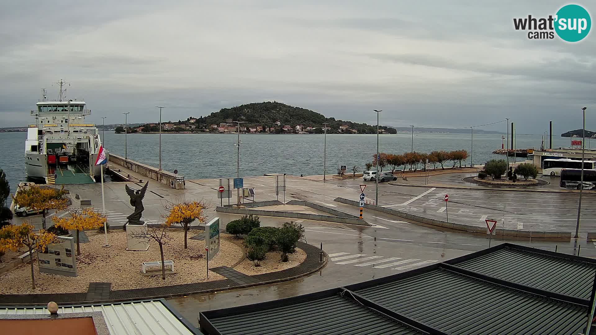 Webcam Ugliano – terminal traghetto da Preko a Zara