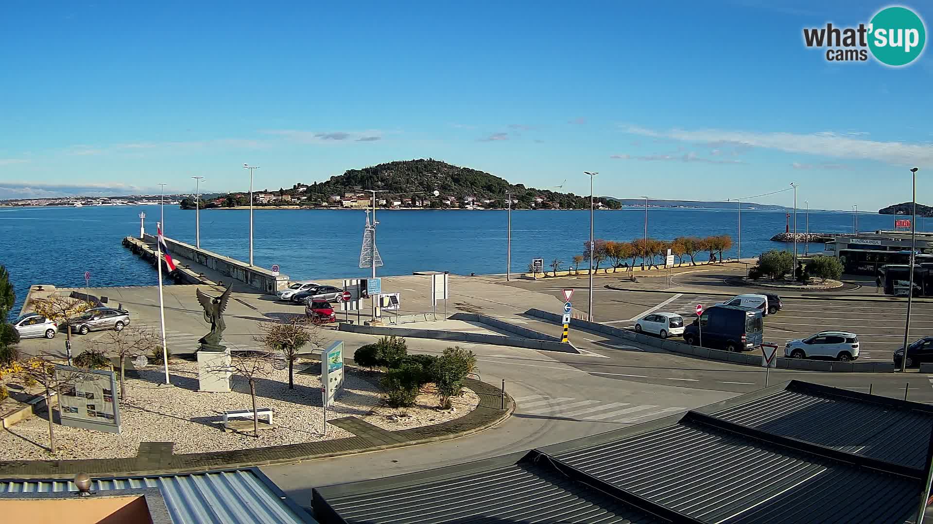 Webcam Ugliano – terminal traghetto da Preko a Zara