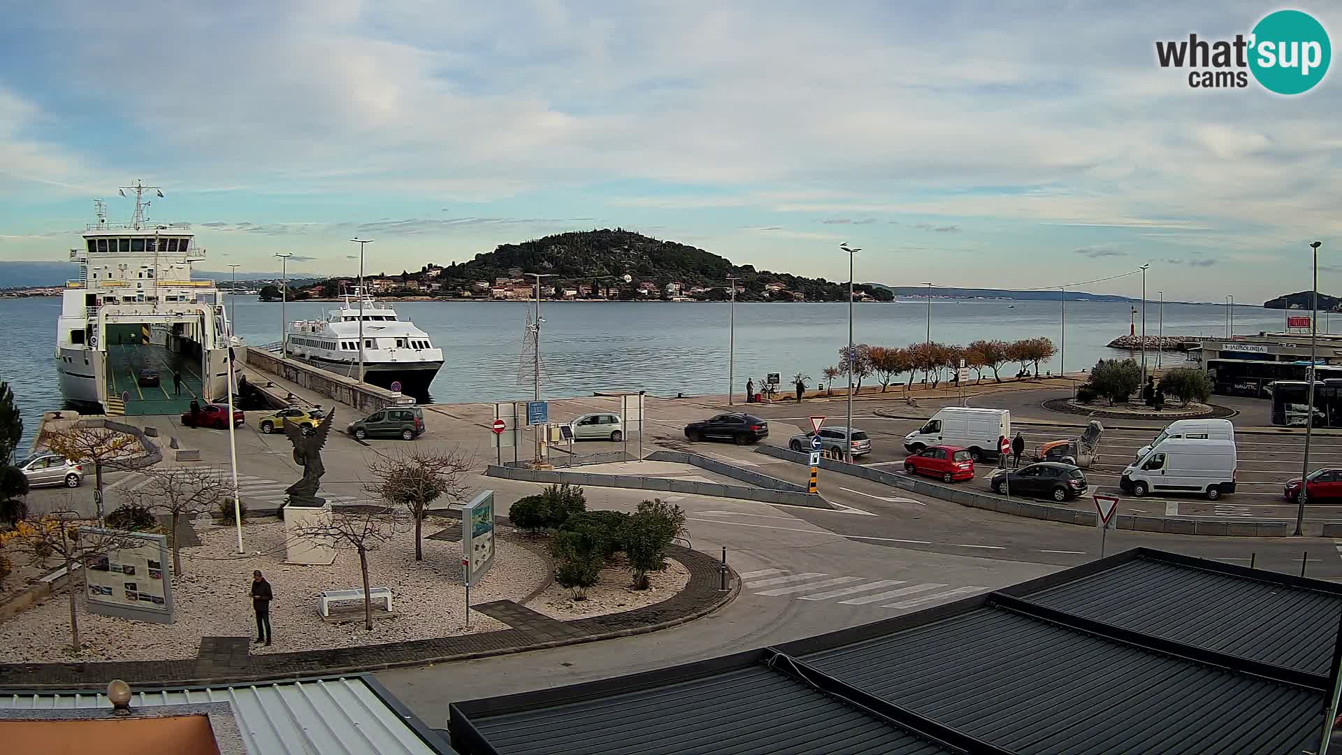 Spletna kamera Ugljan – trajekt Preko – Zadar