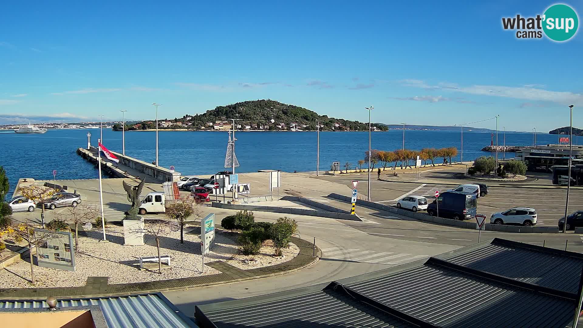 Webcam Ugliano – terminal traghetto da Preko a Zara