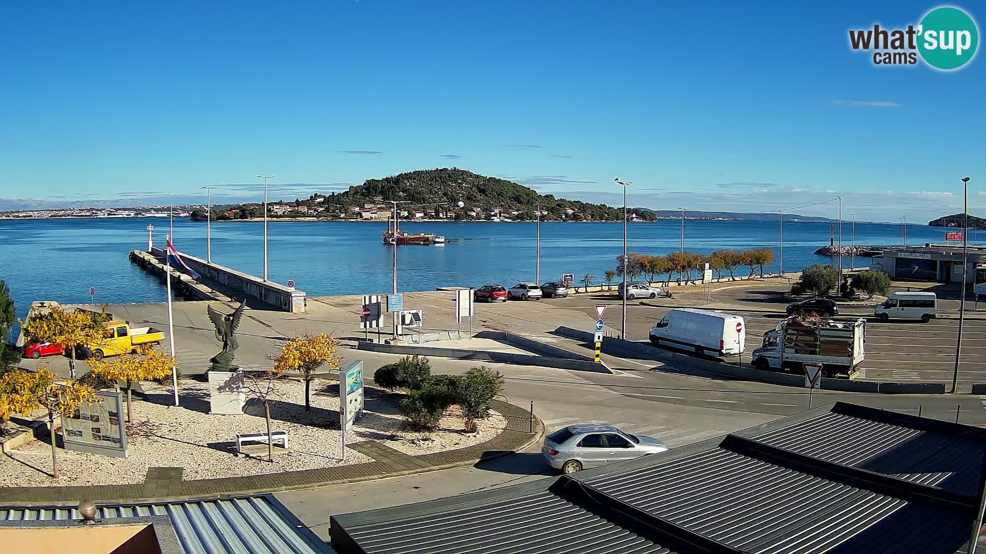 Webcam Ugliano – terminal traghetto da Preko a Zara