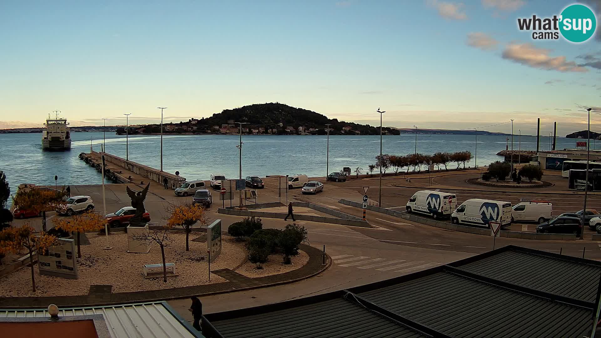 Web kamera Ugljan – Preko trajekt za Zadar