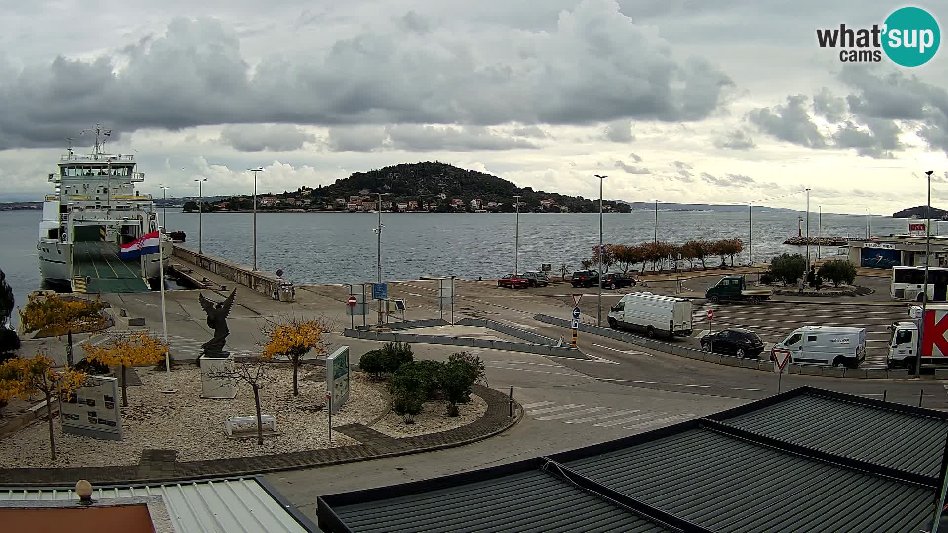 Web kamera Ugljan – Preko trajekt za Zadar