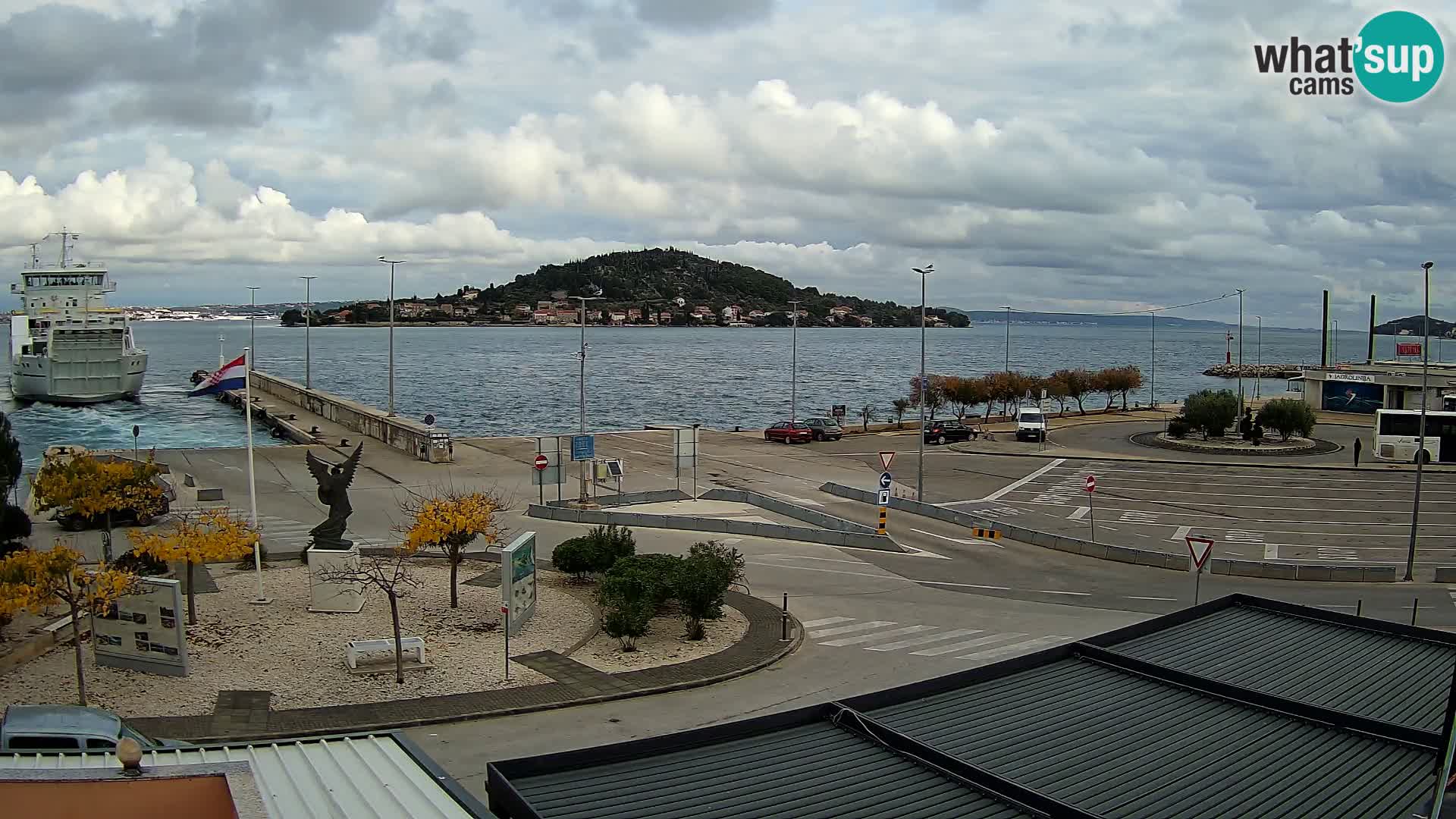Web kamera Ugljan – Preko trajekt za Zadar