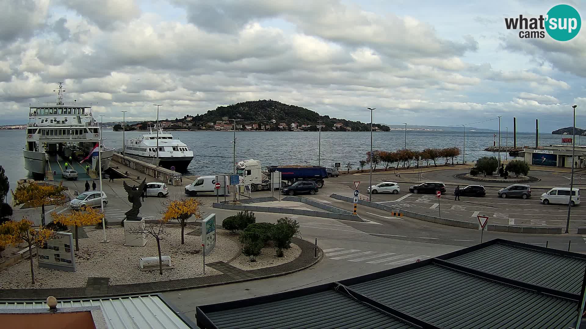 Spletna kamera Ugljan – trajekt Preko – Zadar