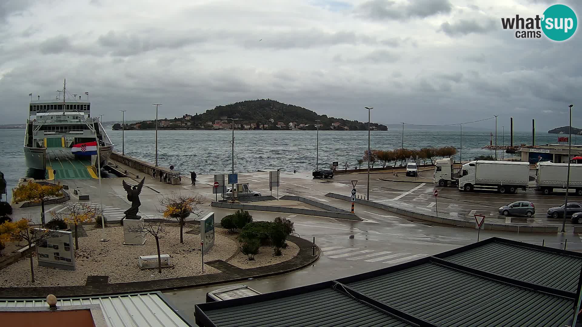Spletna kamera Ugljan – trajekt Preko – Zadar
