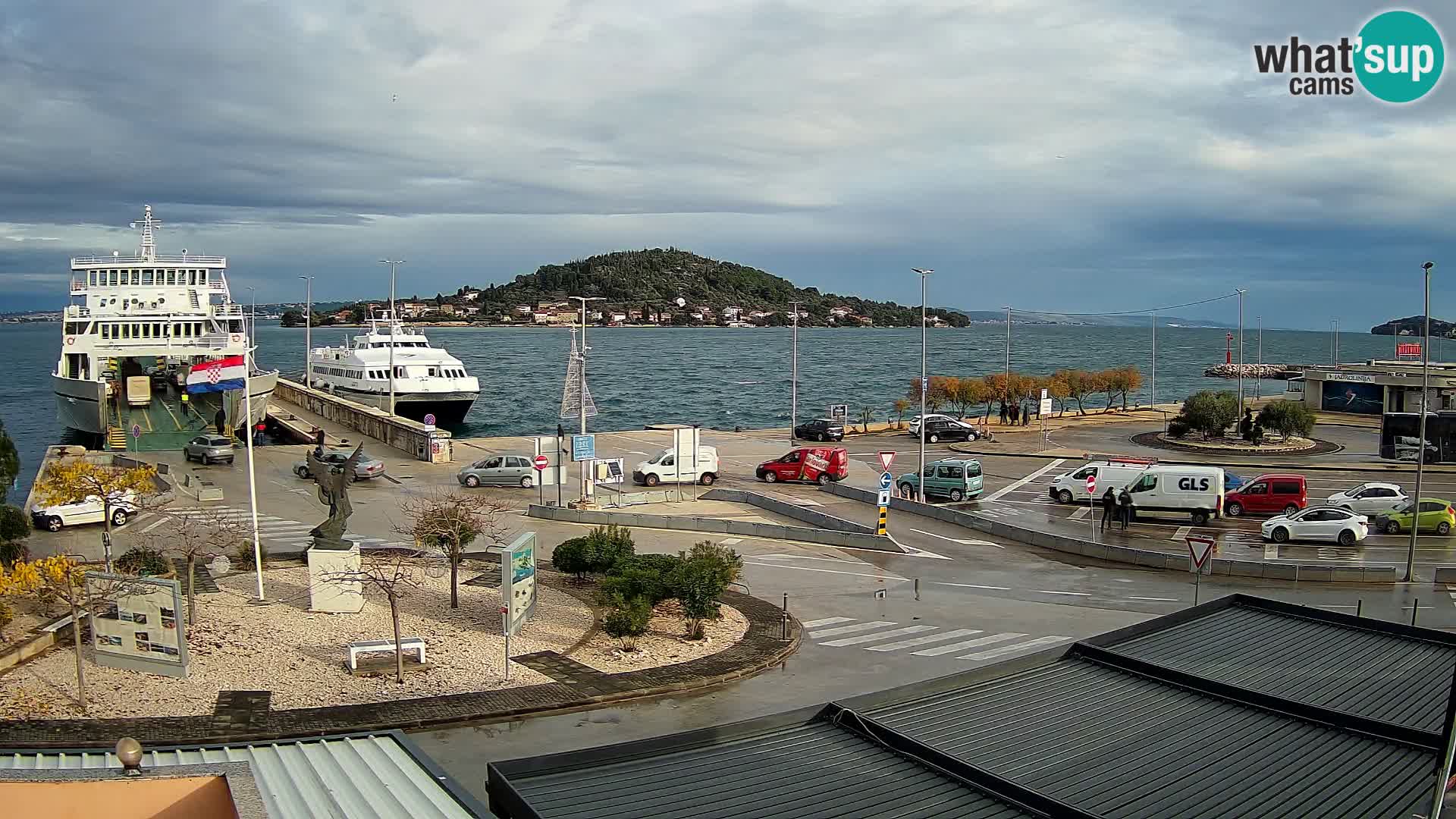 Webcam Ugliano – terminal traghetto da Preko a Zara