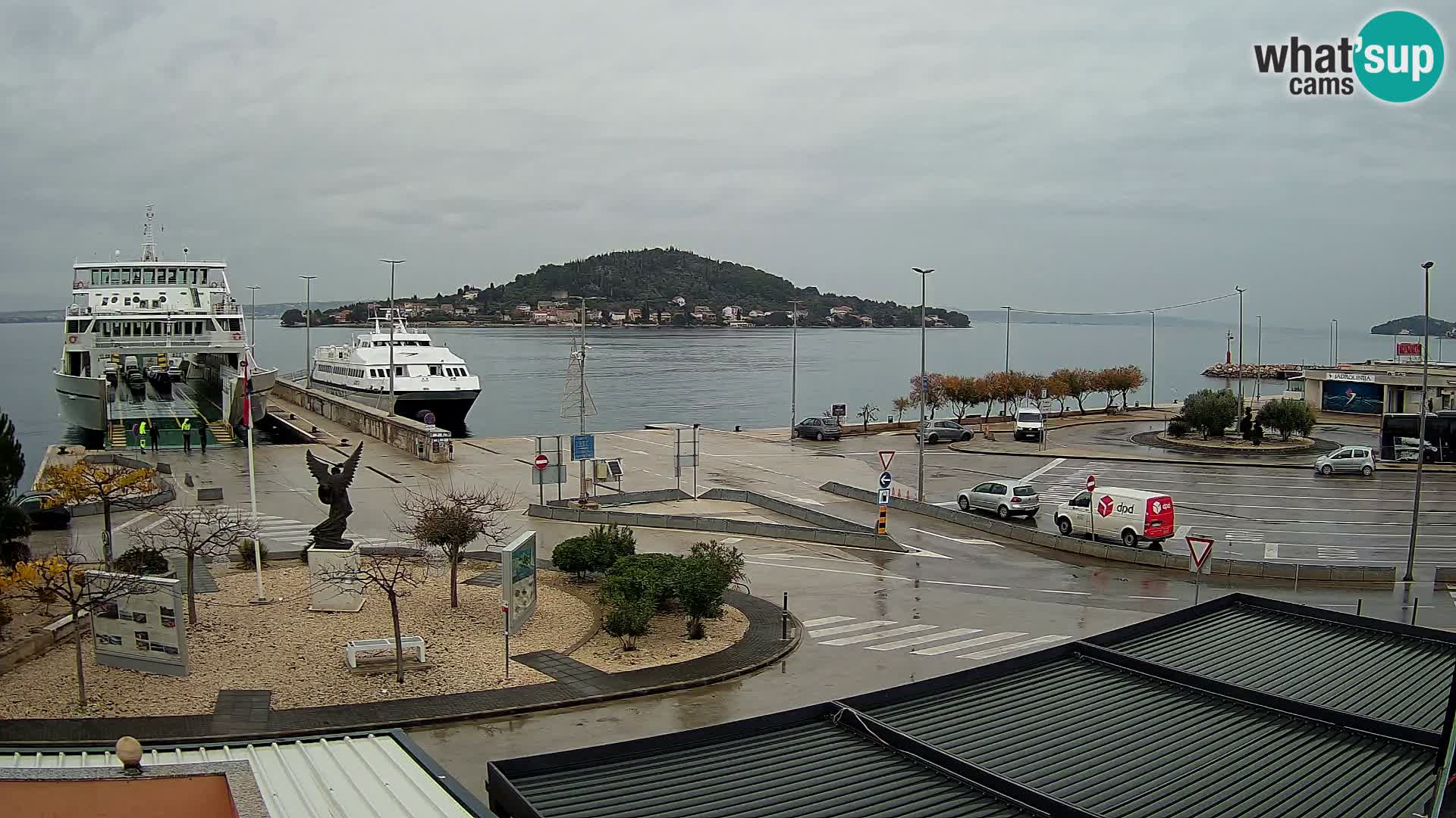Spletna kamera Ugljan – trajekt Preko – Zadar