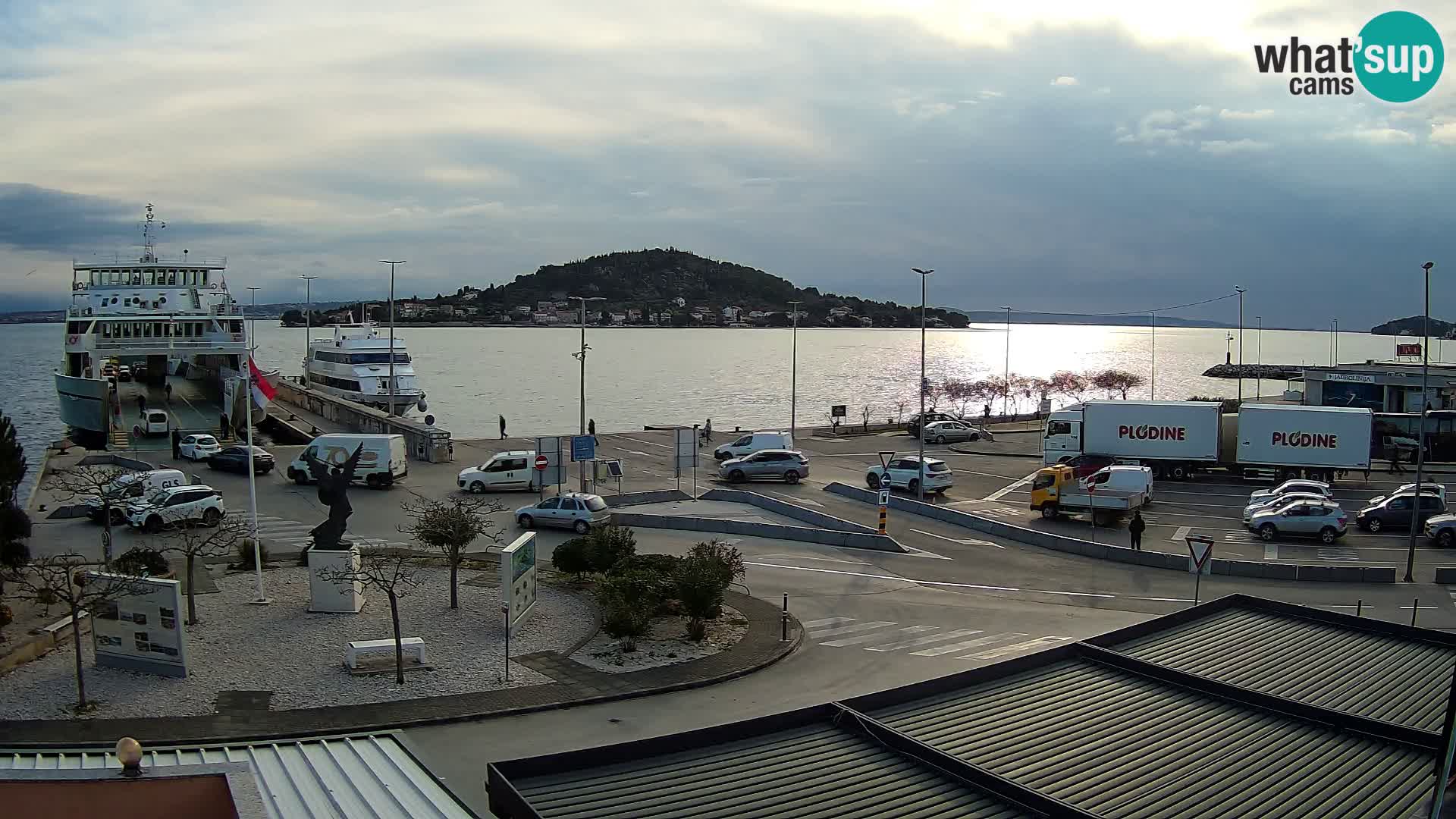Web kamera Ugljan – Preko trajekt za Zadar
