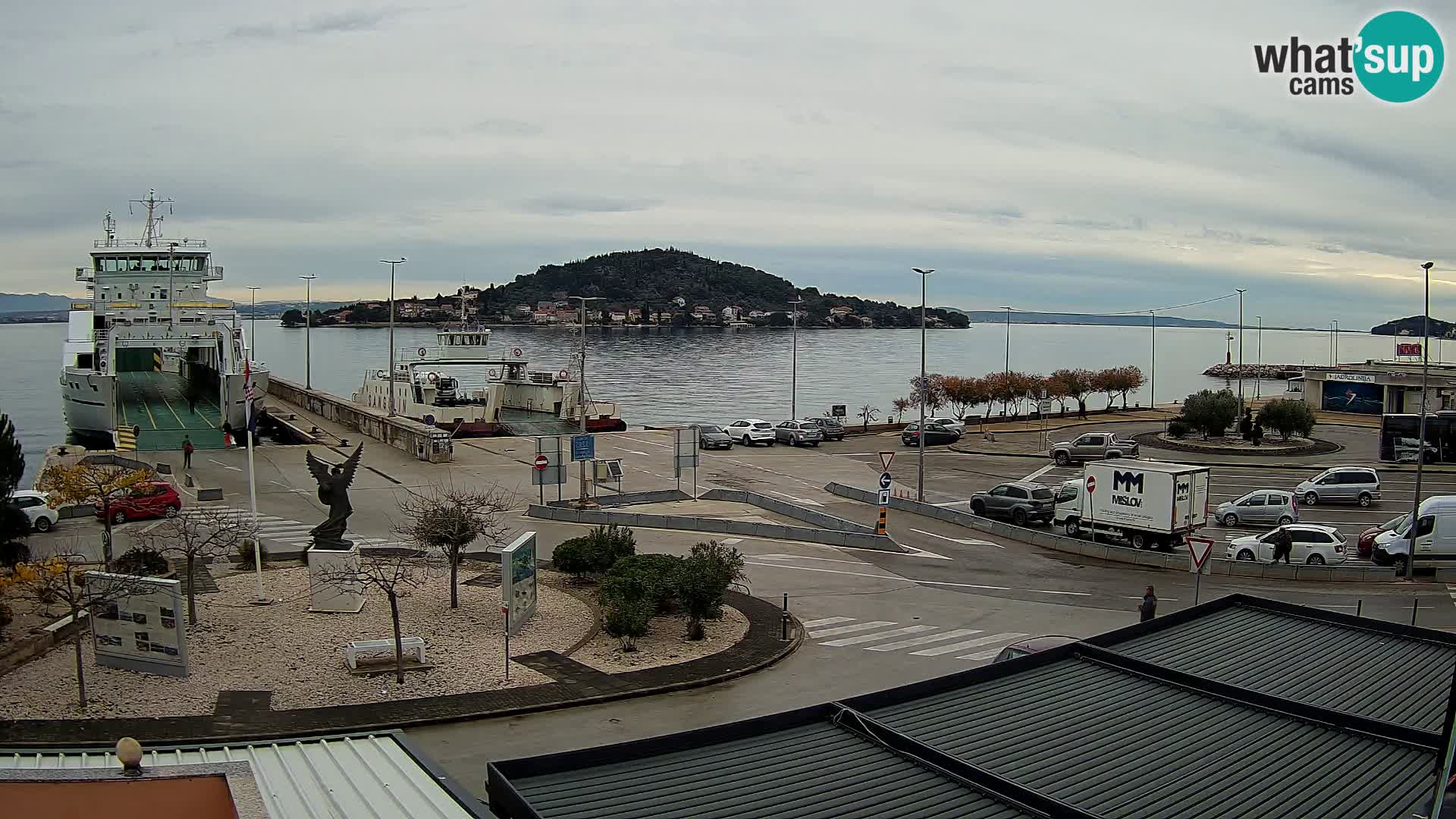 Web kamera Ugljan – Preko trajekt za Zadar