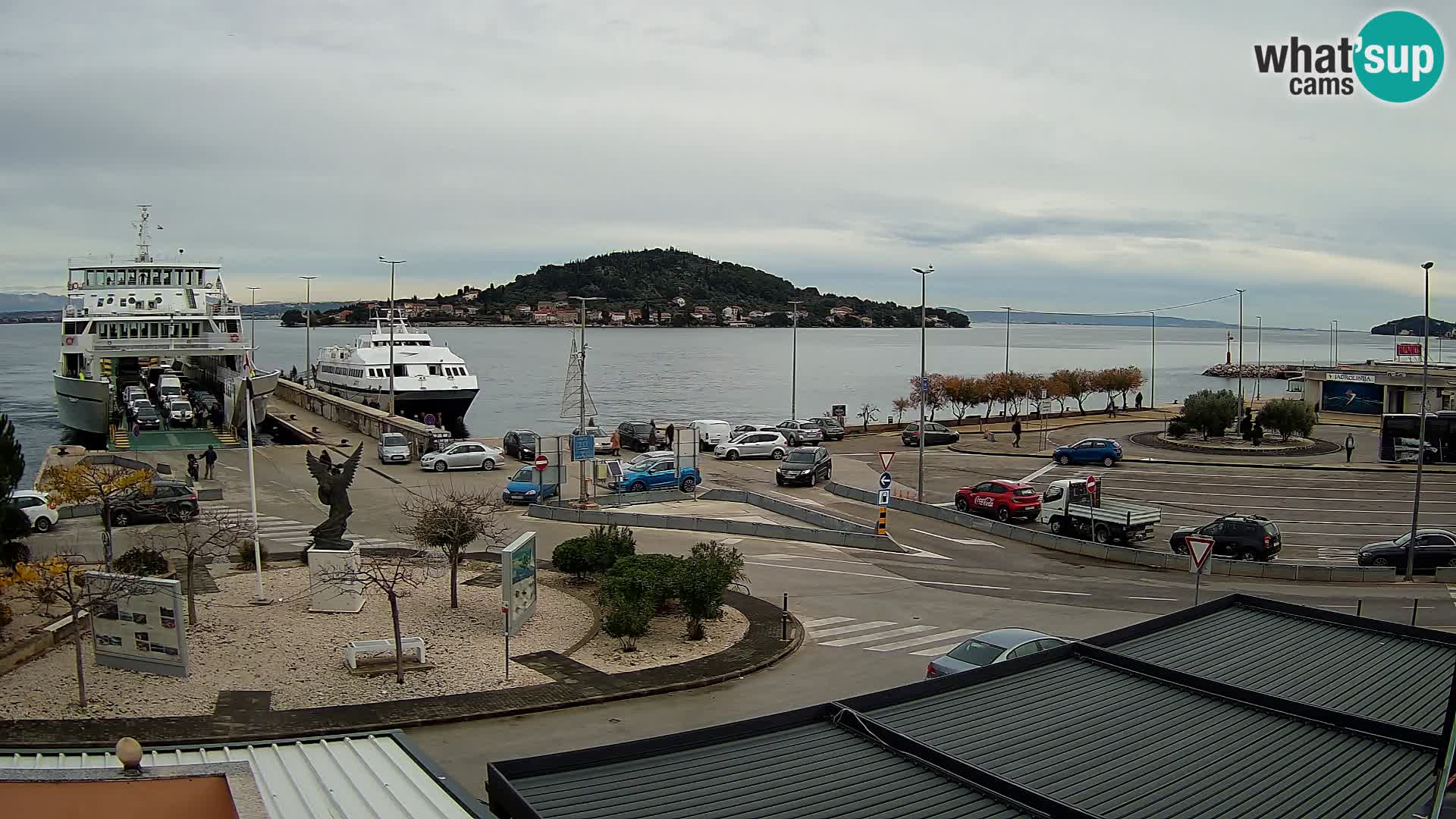 Web kamera Ugljan – Preko trajekt za Zadar