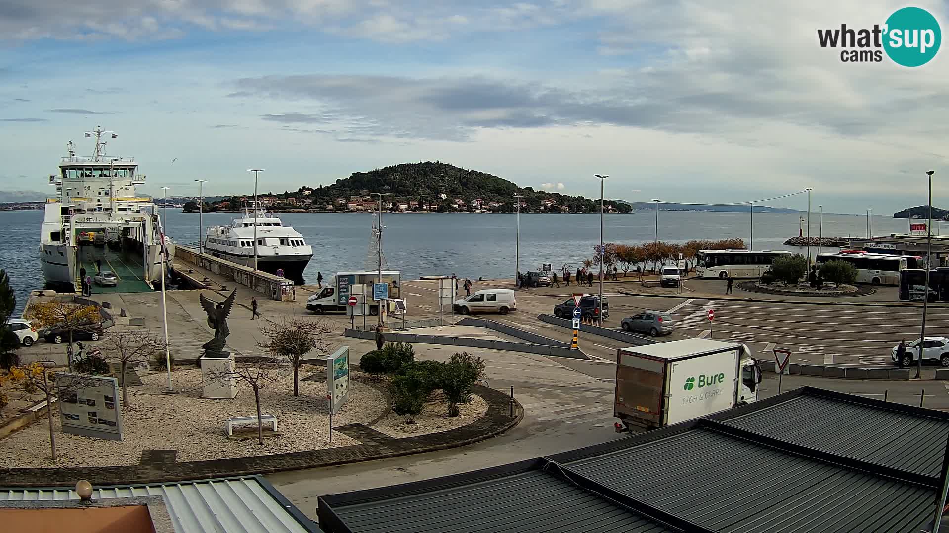 Spletna kamera Ugljan – trajekt Preko – Zadar