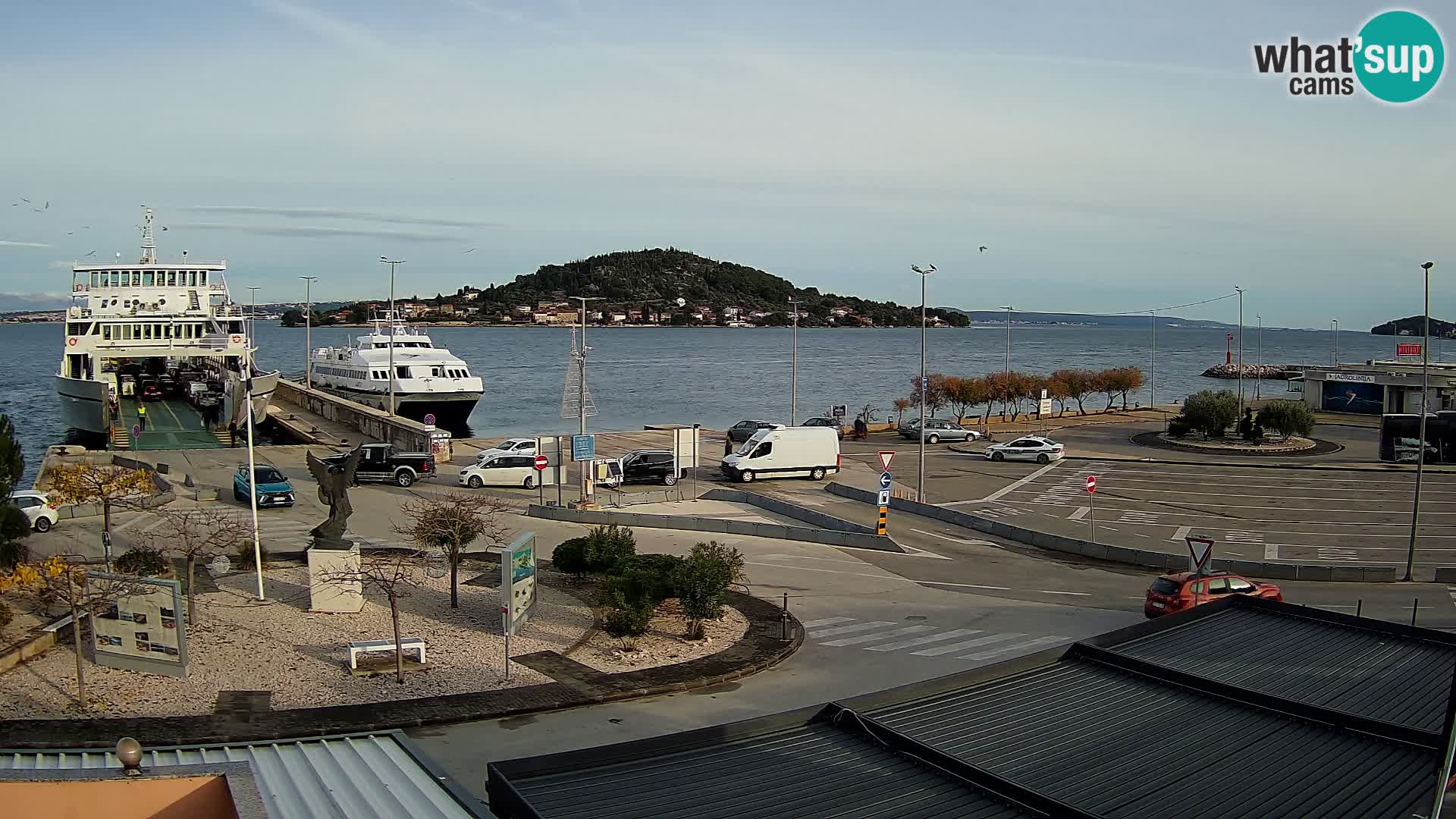 Webcam Ugliano – terminal traghetto da Preko a Zara