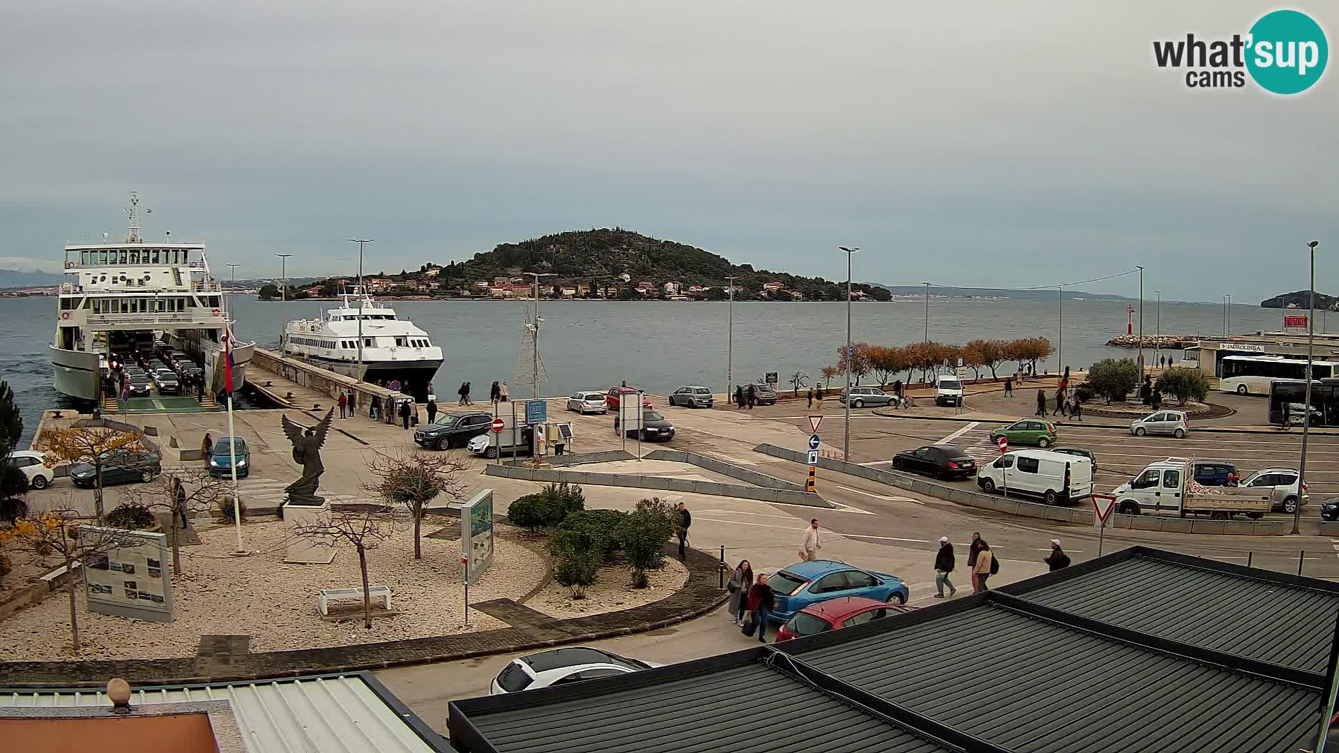 Web kamera Ugljan – Preko trajekt za Zadar