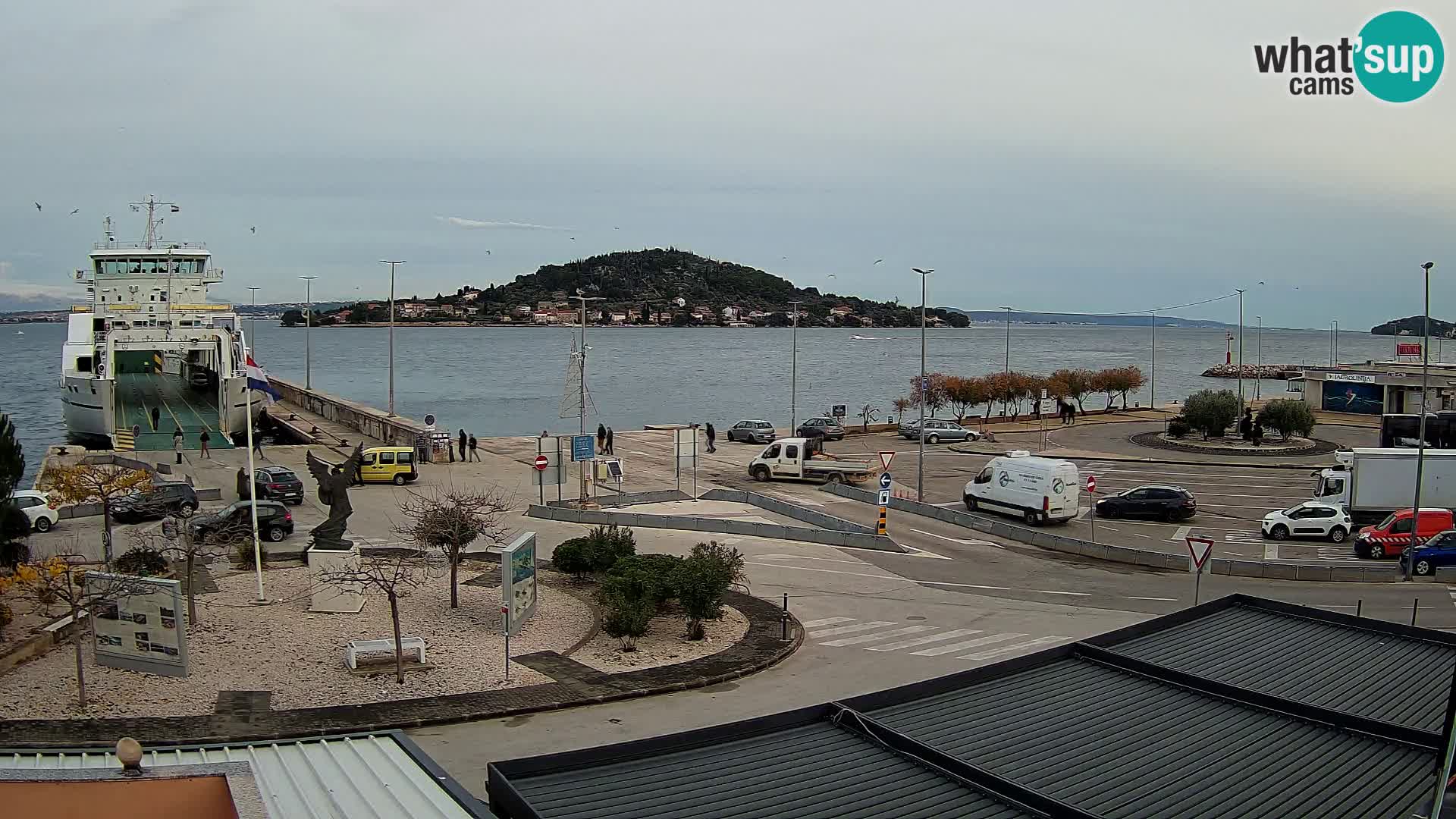 Spletna kamera Ugljan – trajekt Preko – Zadar