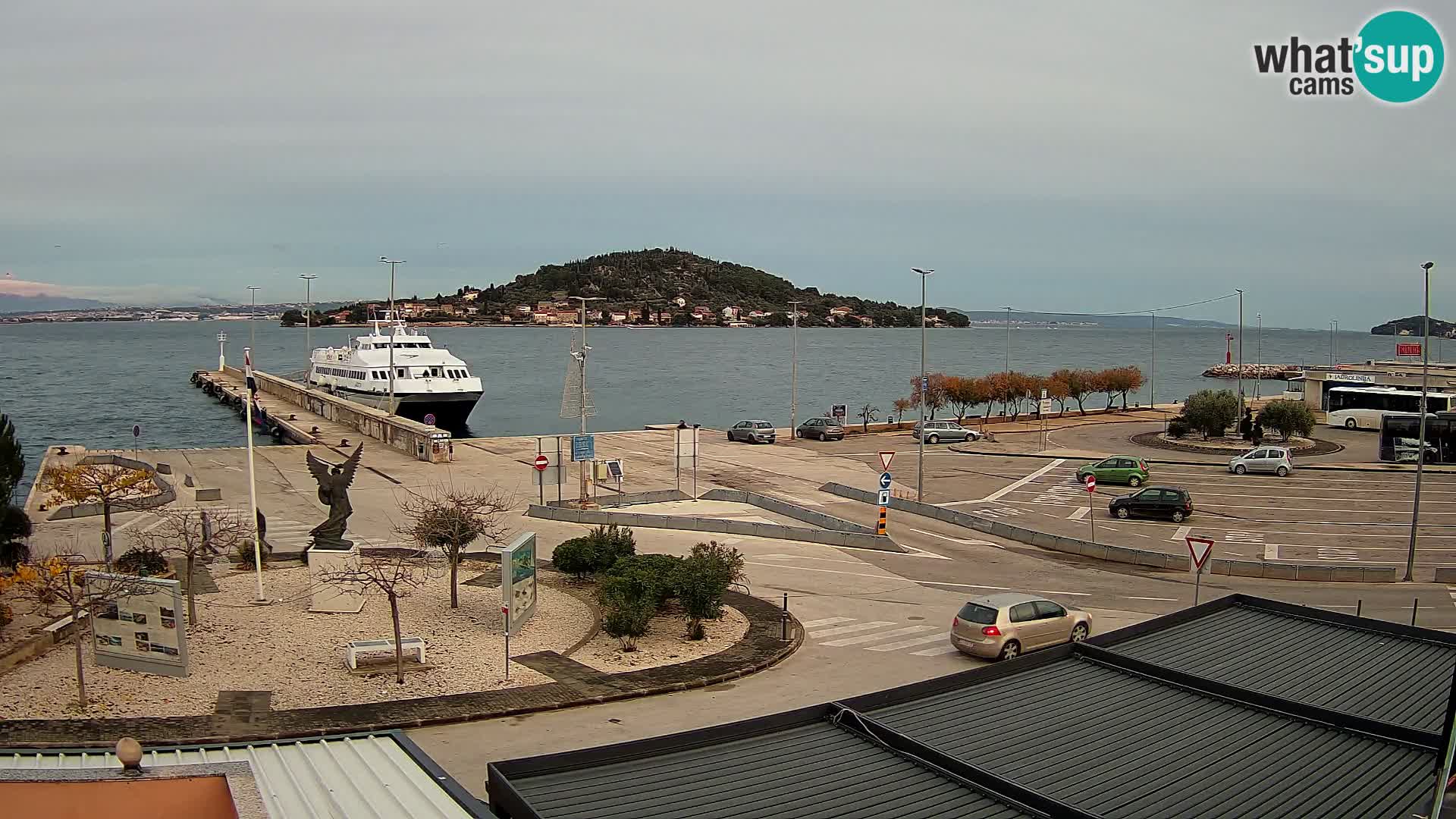 Webcam Ugliano – terminal traghetto da Preko a Zara