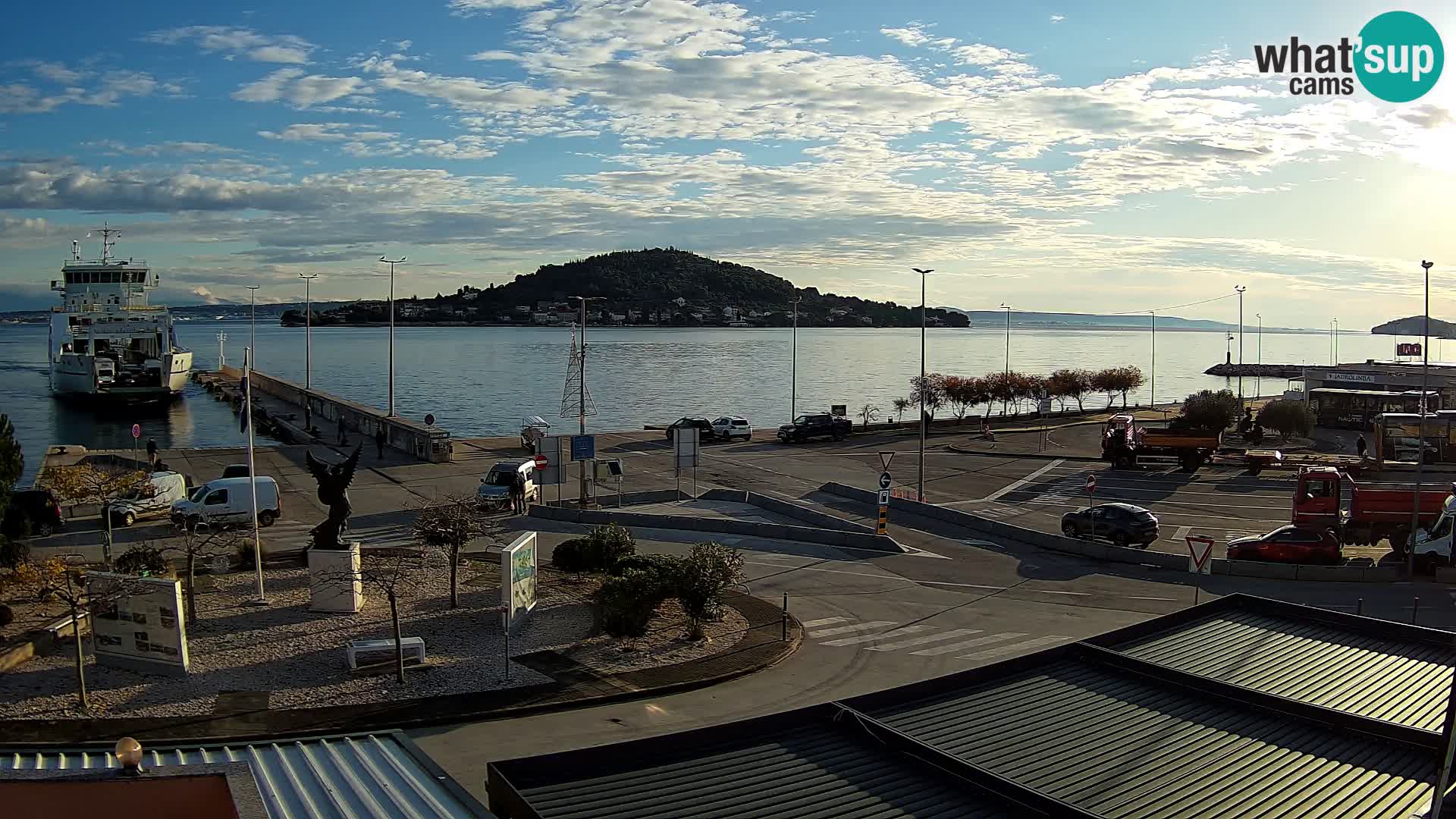 Webcam Ugliano – terminal traghetto da Preko a Zara