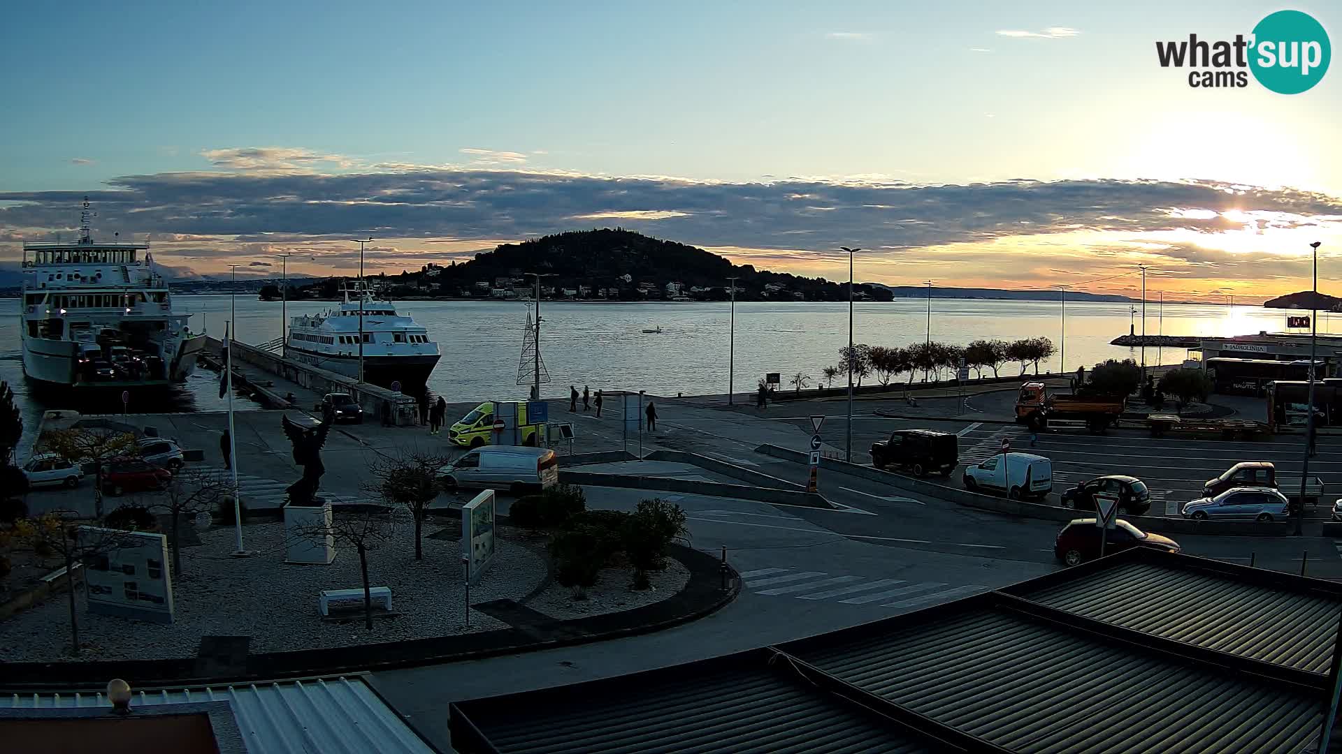 Spletna kamera Ugljan – trajekt Preko – Zadar