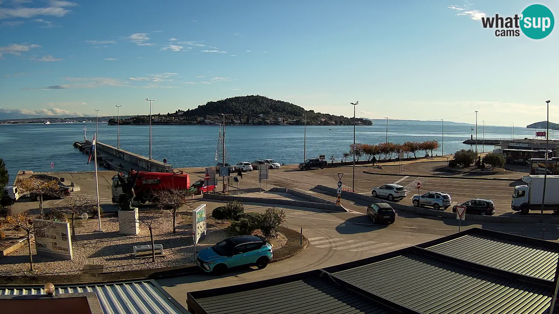 Web kamera Ugljan – Preko trajekt za Zadar