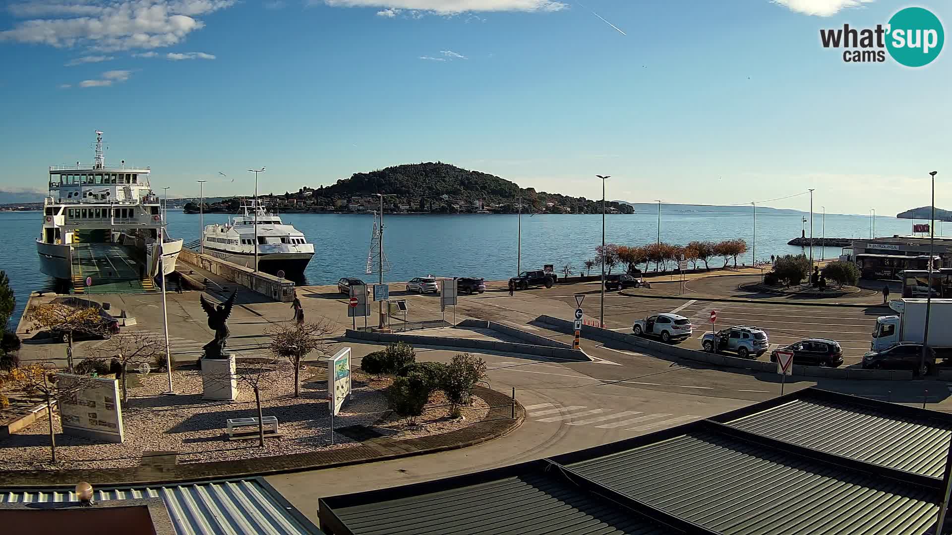 Webcam Ugljan – Preko Ferry to Zadar