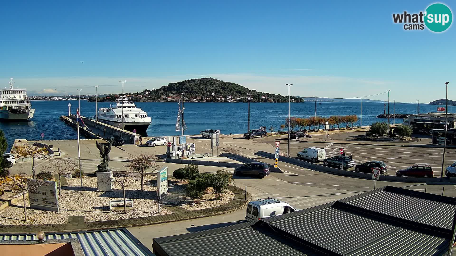 Webcam Ugliano – terminal traghetto da Preko a Zara