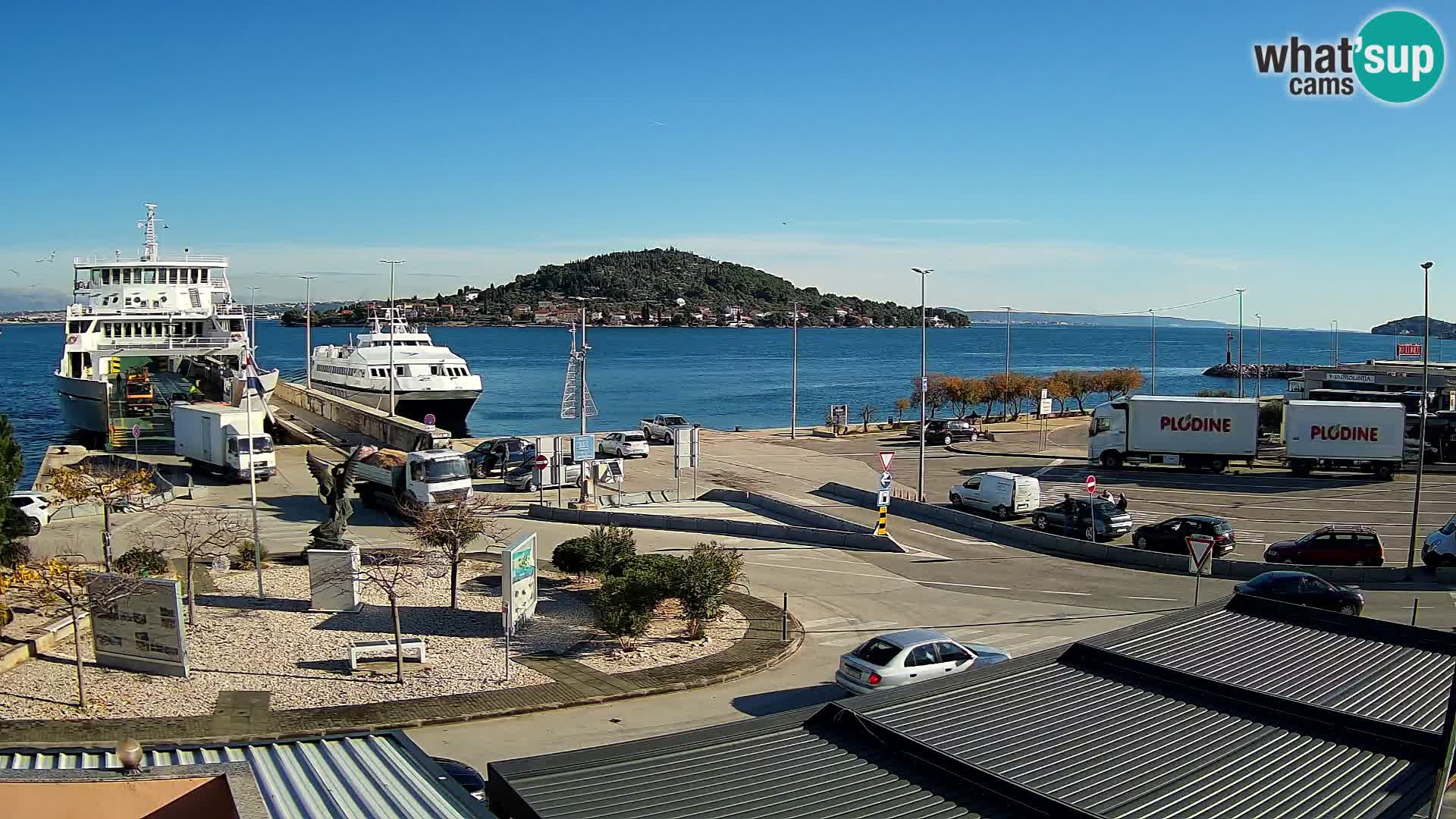 Webcam Ugliano – terminal traghetto da Preko a Zara