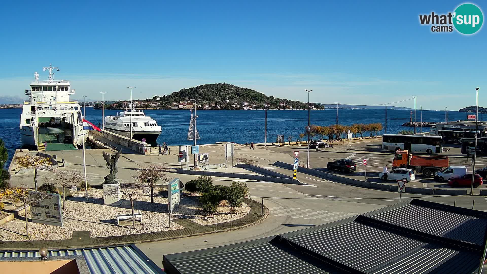 Webcam Ugljan – Preko Ferry to Zadar