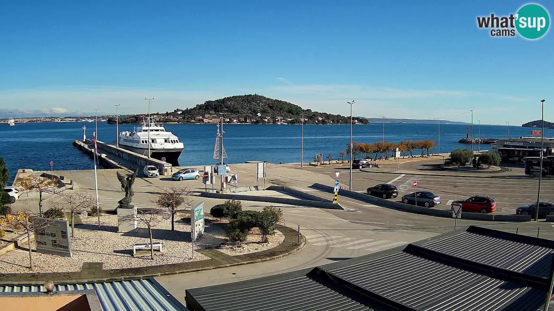 Spletna kamera Ugljan – trajekt Preko – Zadar